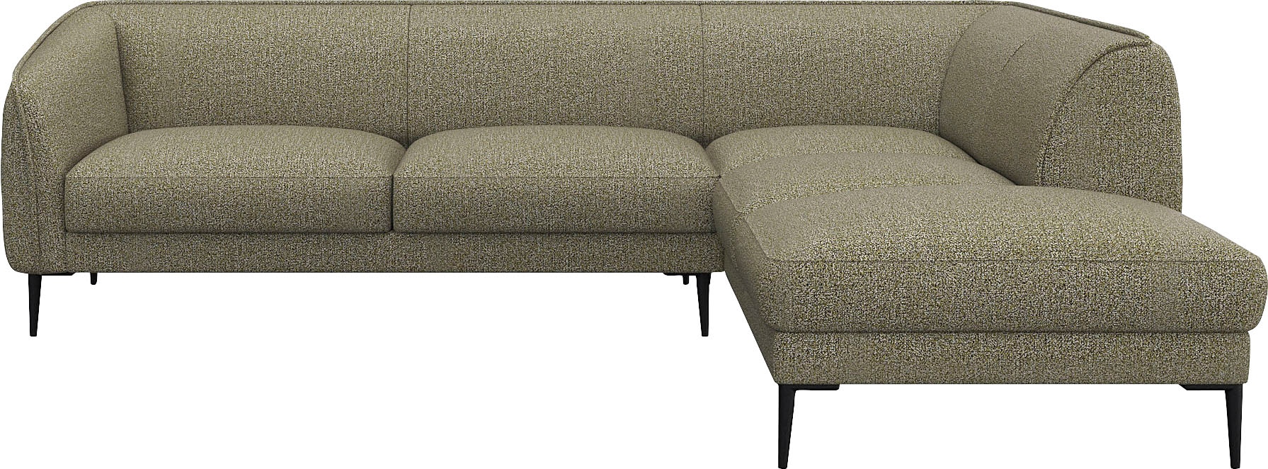 FLEXLUX Ecksofa »Belle Designsofa, L-Form, B/T 268/209 cm«, Skandinavisches Design, In hochwertiger Verarbeitung