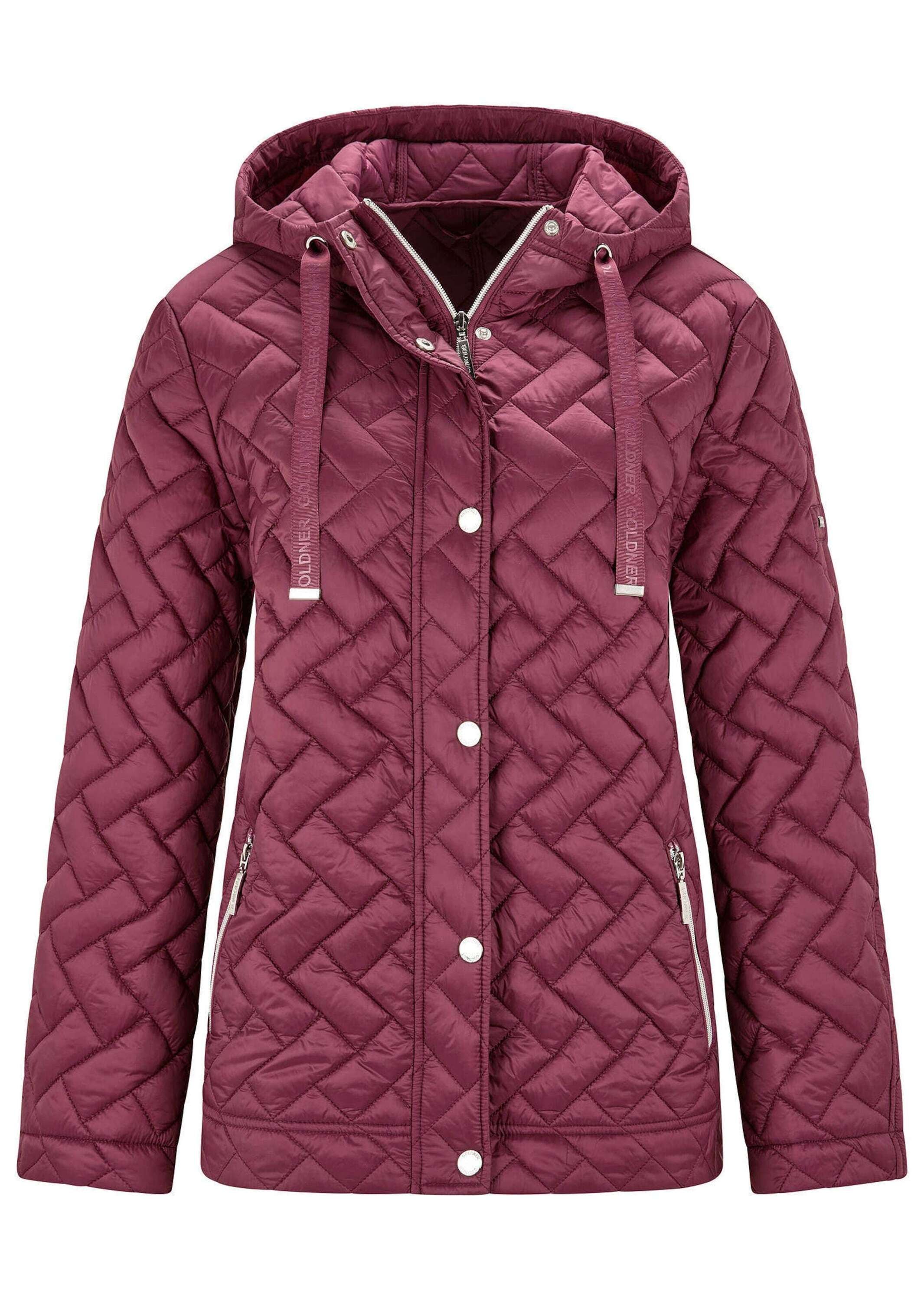 GOLDNER Kurzjacke »Übergangsjacke mit Kapuze« Mit dekorativen Ripsbändern