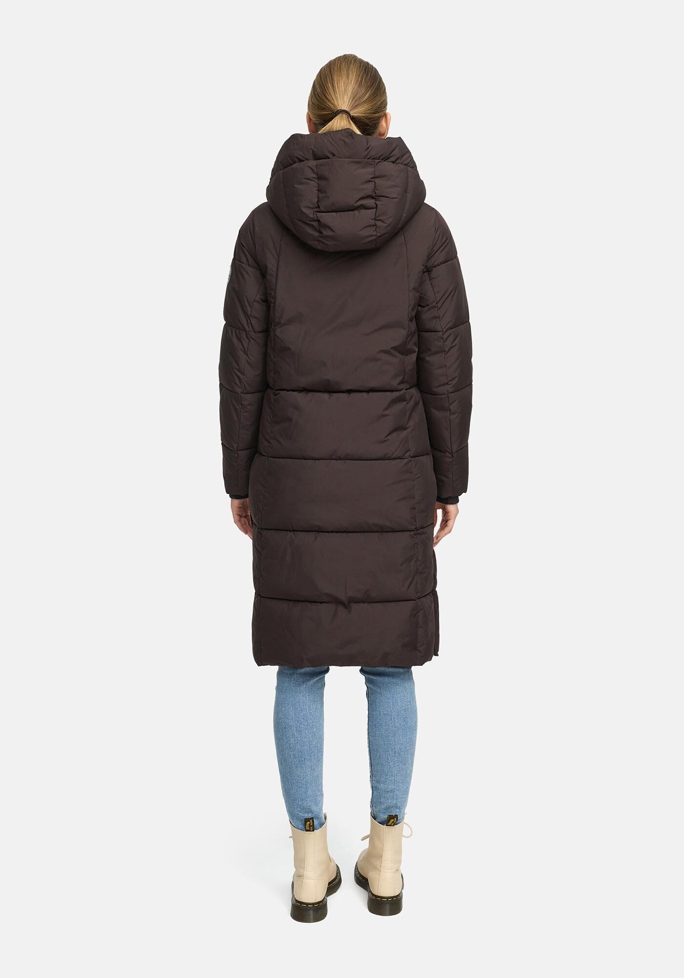 Marikoo Winterjacke »Marikoo Chumanii Damen Herbst Winter Steppmantel Parka lang N057«