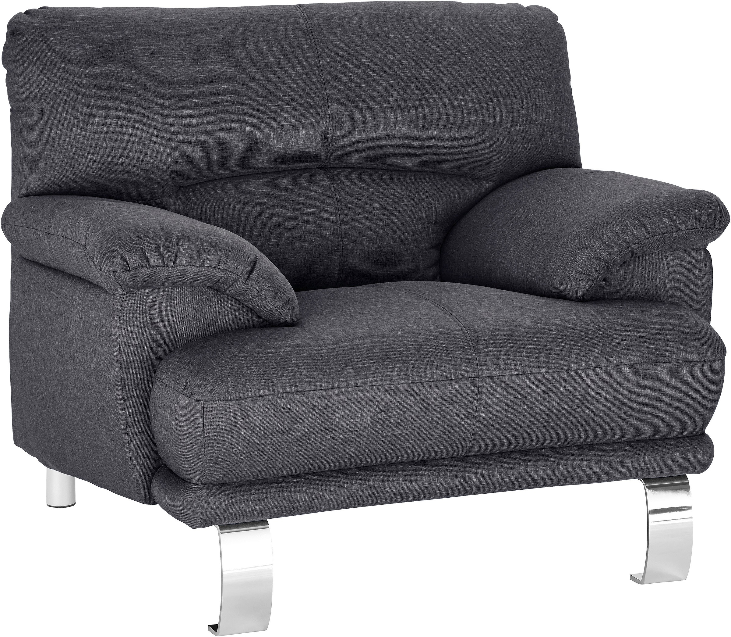 TRENDMANUFAKTUR Sessel »Cecilia II, Loungesessel in italienischem Design«, breite und bequeme Armlehnen