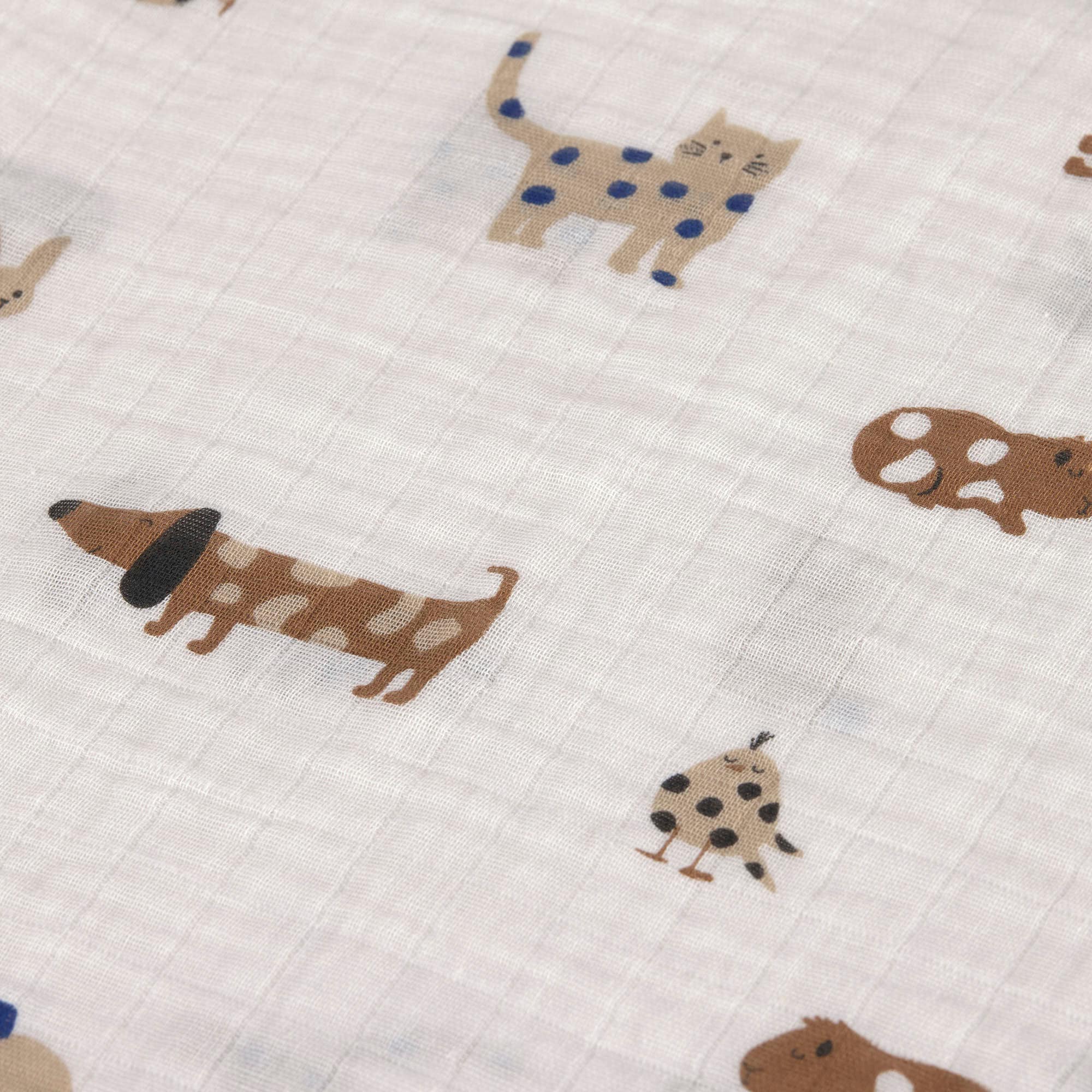 LÄSSIG Stoffwindeln »Little Mateys, Einschlag- und Mulltuchset L, Royal Blue«, (Set, 3 St.)