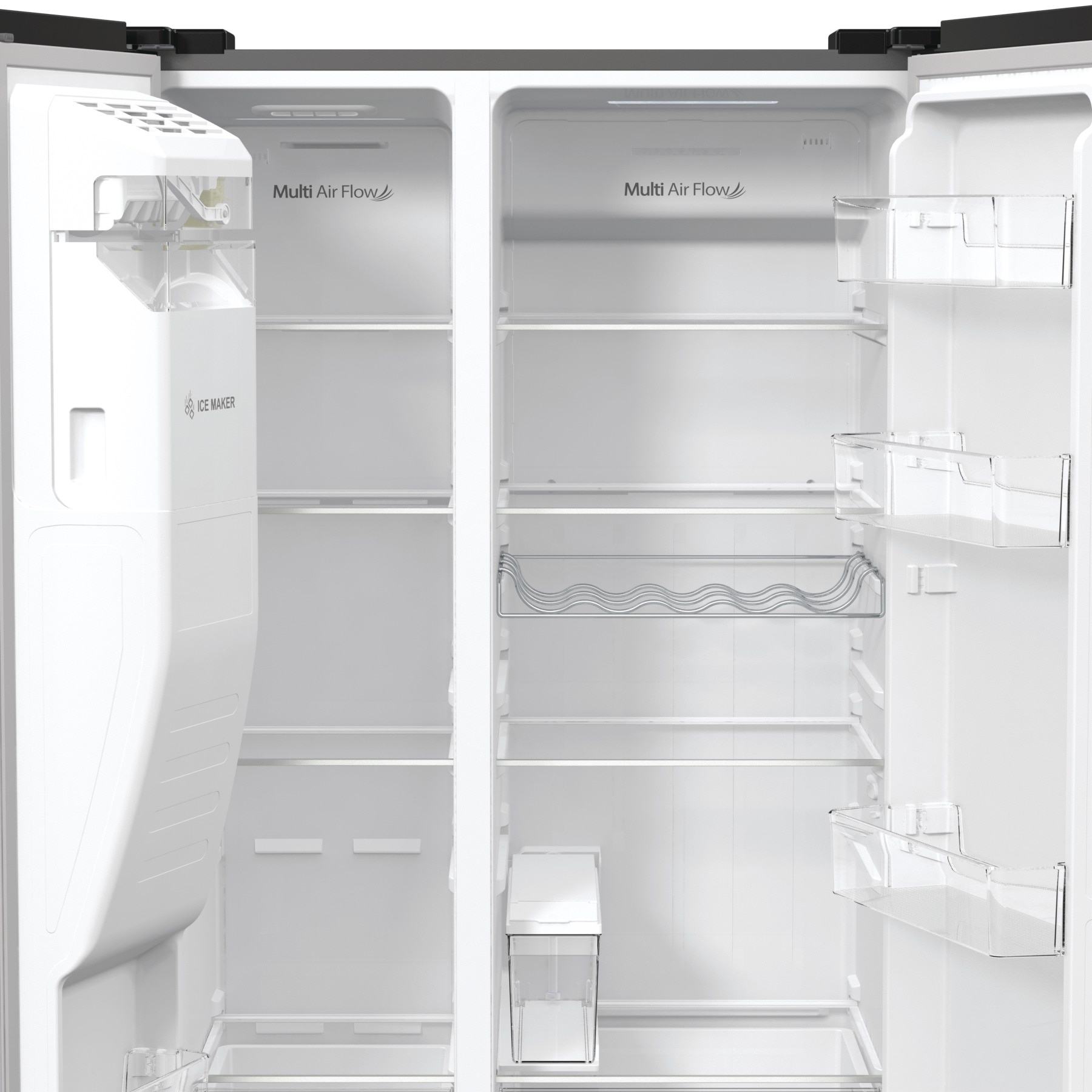 Hisense Side-by-Side »RSIM535ACE«, Wasser-/Eisspender, NoFrost, mit Wassertank, Made in Europe