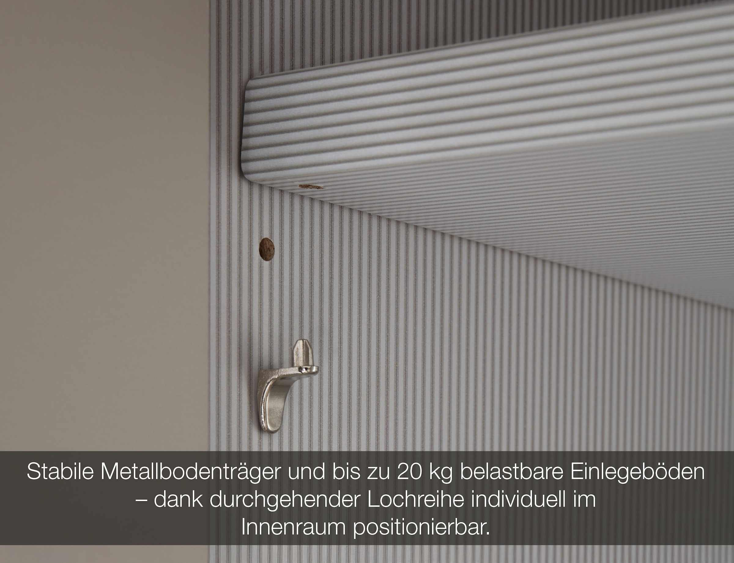 Musterring Kleiderschrank »San Diego, Kleiderschrank, Schrank, Garderobe, mit Glastüren« weiß, Türen gedämpft, 2 Höhen, mehrere Breiten, MADE IN GERMANY, 1 Stk. tlg. 2-türig (gedämpft), 2 Böden, 1 Kleiderstange, Chromgriffe