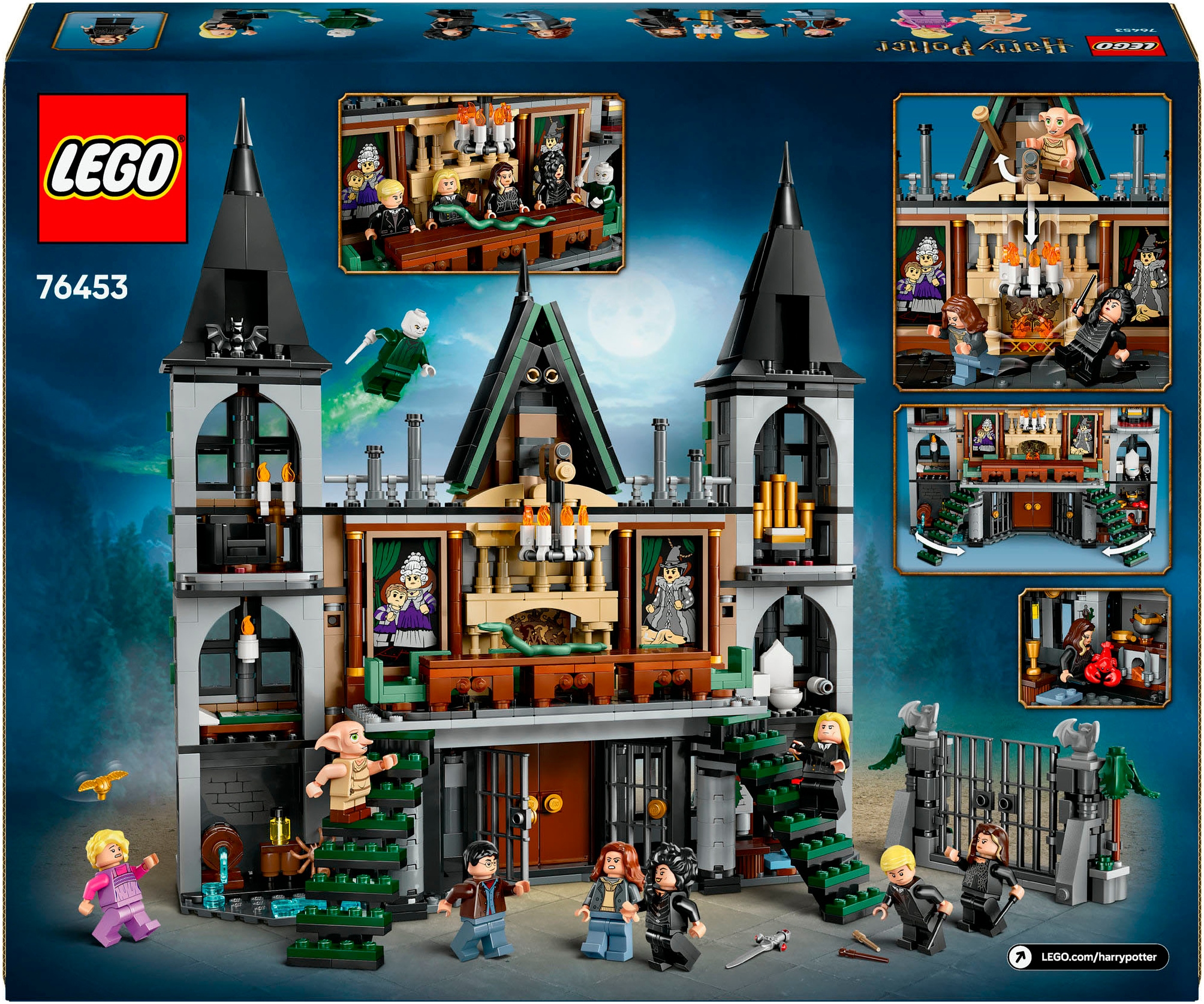 LEGO® Konstruktionsspielsteine »Landsitz der Familie Malfoy (76453), LEGO Harry Potter™«, (1601 St.), Made in Europe