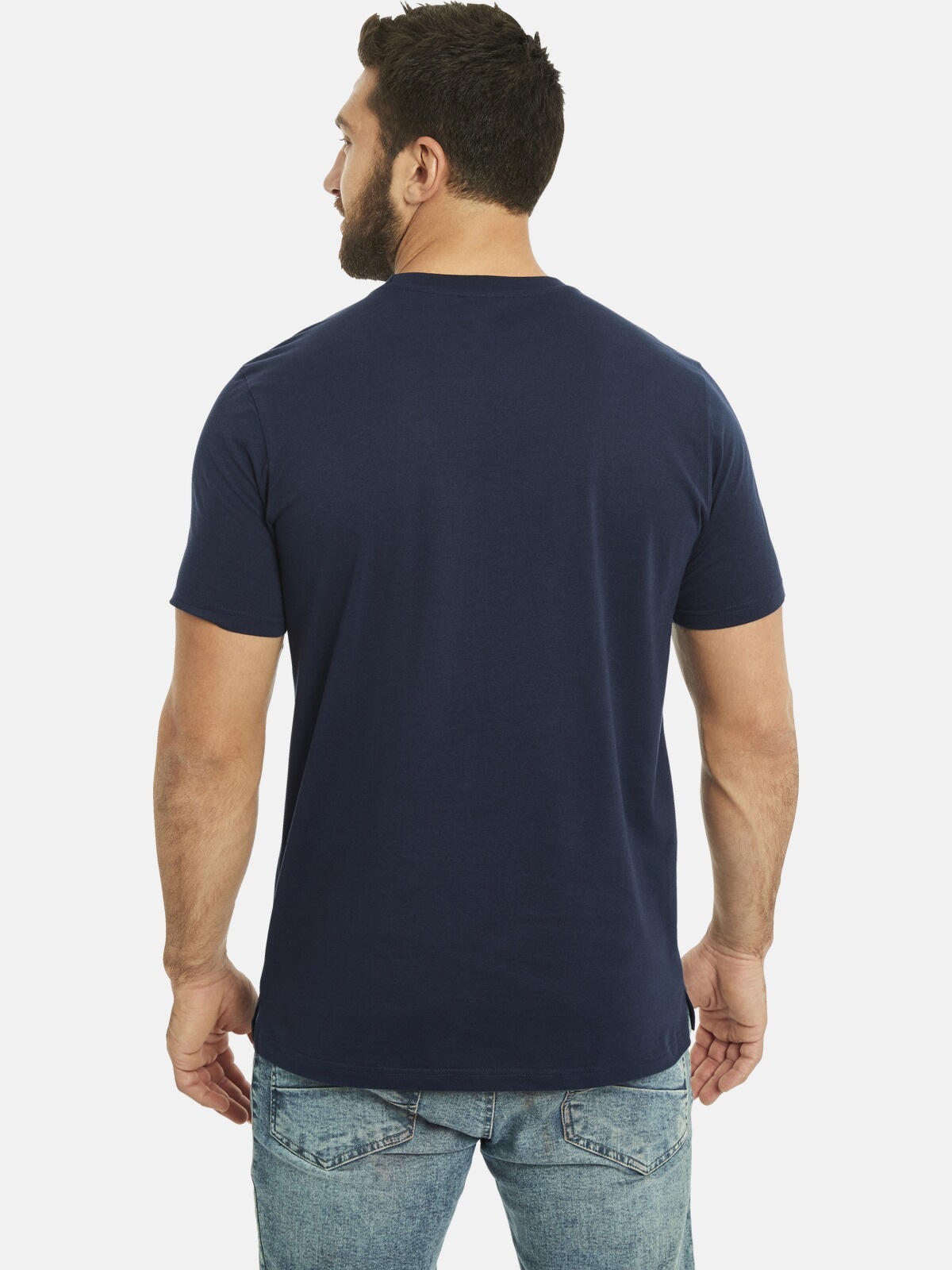 Jan Vanderstorm Rundhalsshirt »Doppelpack T-Shirt ADEKE«, (2 tlg.), in zwei Farbvarianten