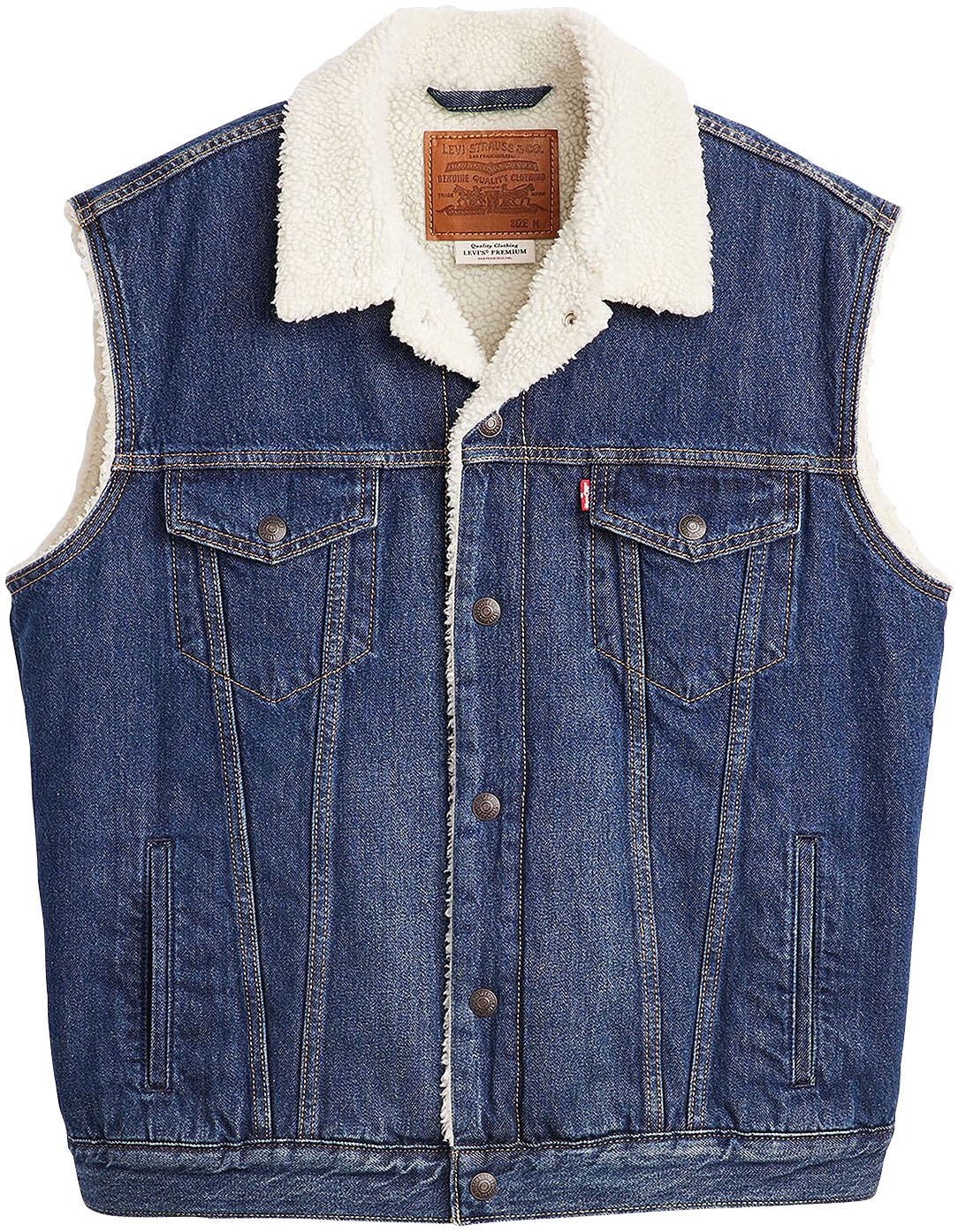 Levi's® Jeansweste »SLEEVELESS TYPE 3 SHERPA«, mit Lammfelloptik Innenfutter