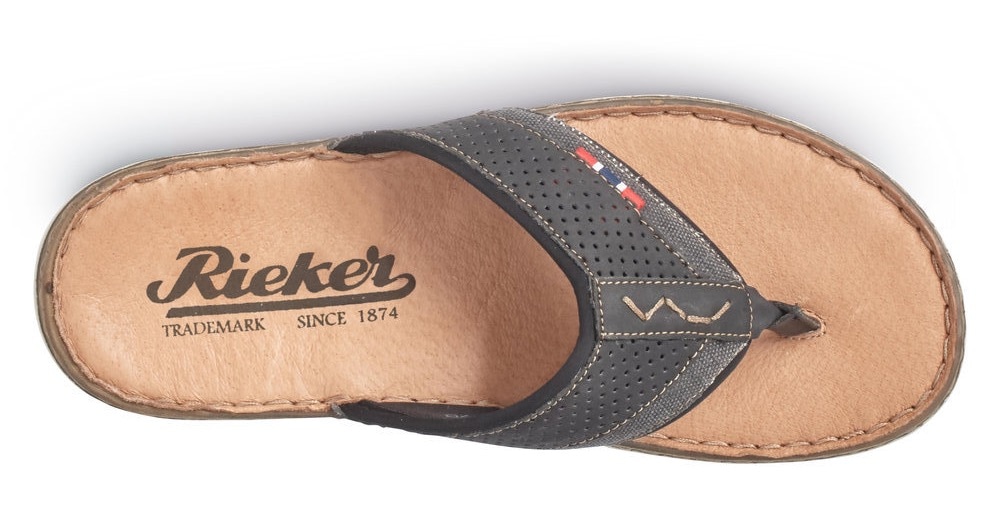 Rieker Zehentrenner  Sommerschuh, Strandschuh mit weicher Leder-Innensohle