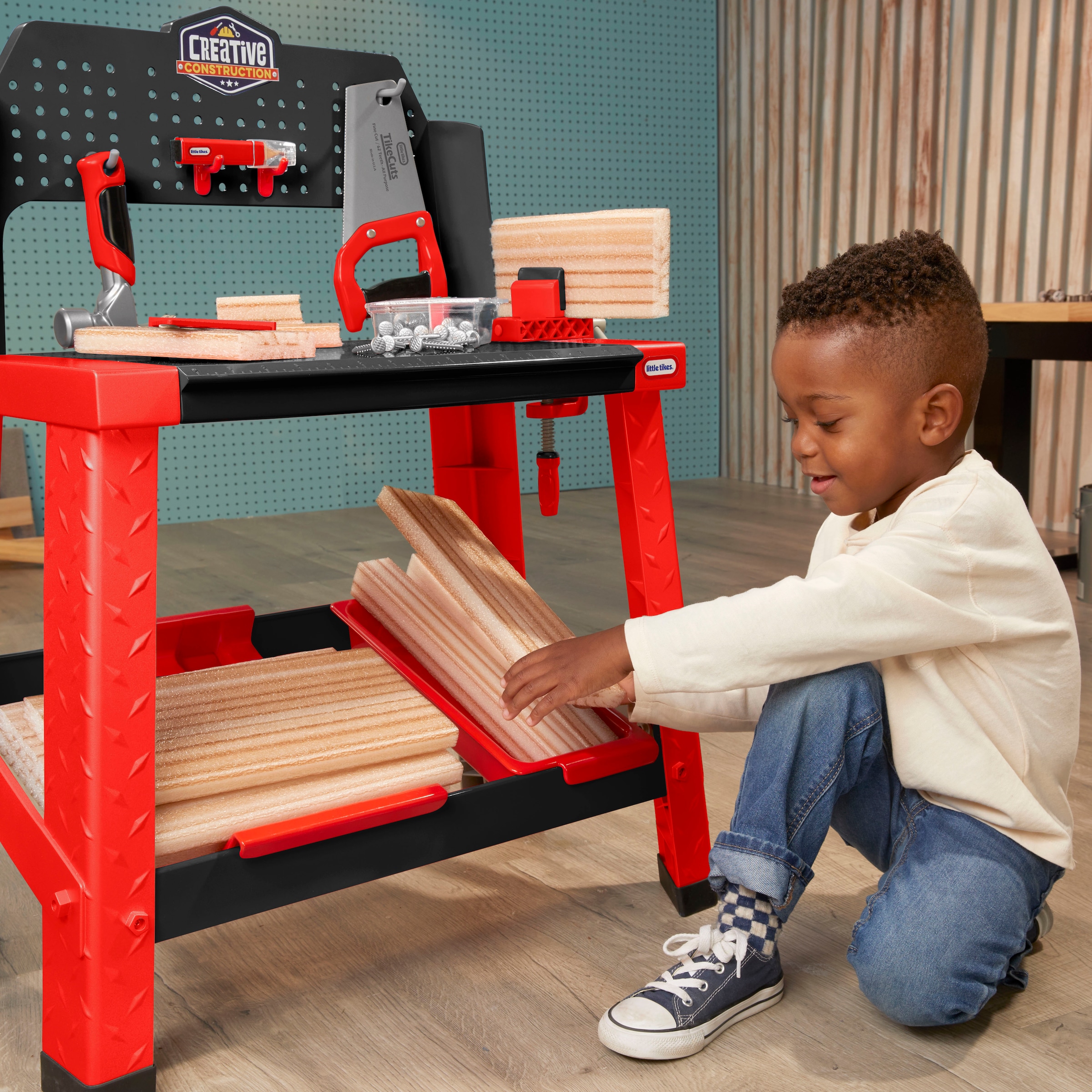 Little Tikes® Spielwerkbank »Creative Construction - Werkbank« mit Zubehör