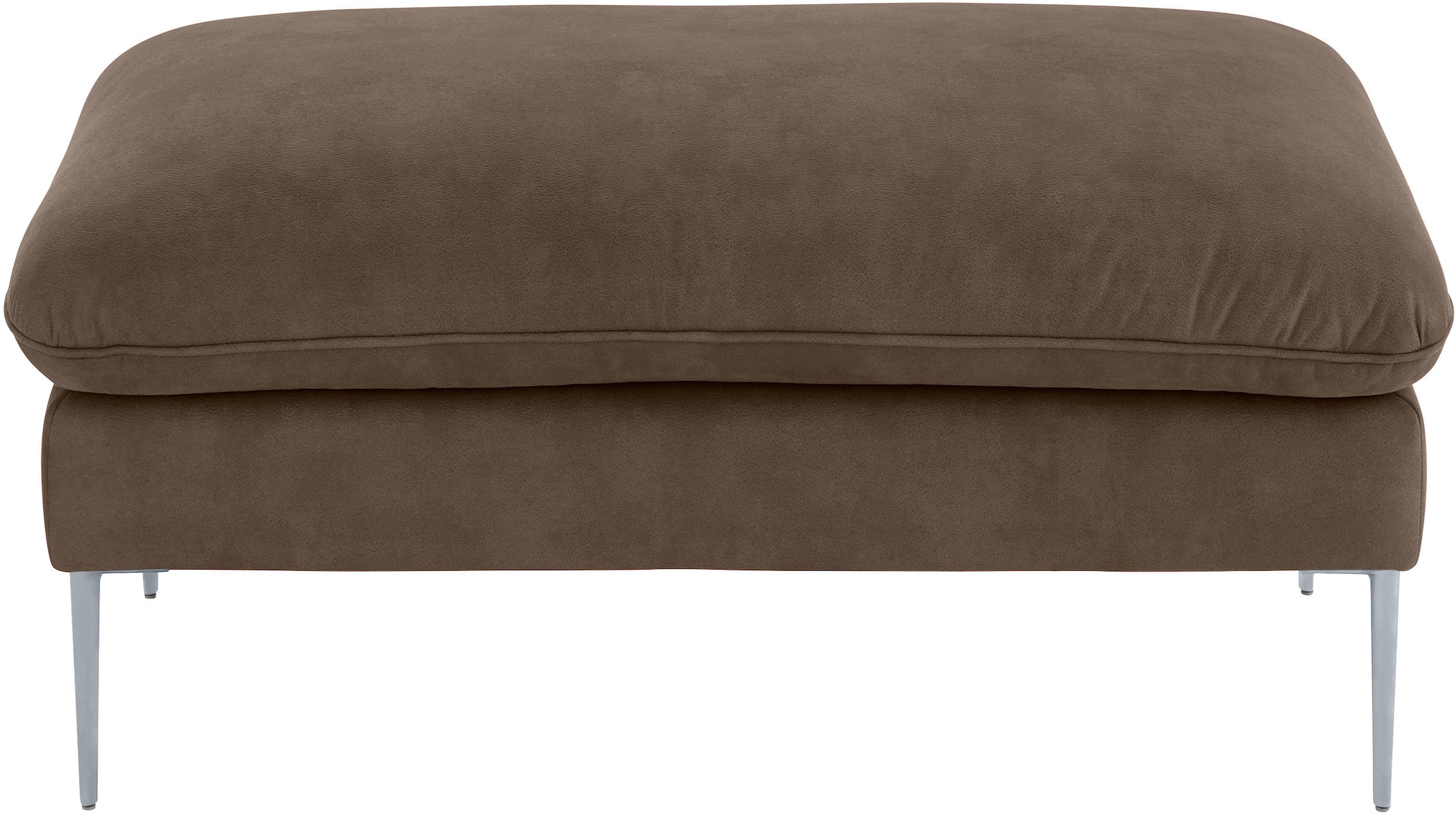 W.SCHILLIG Hocker »enjoy&MORE«, Füße silber matt, Breite 106 cm