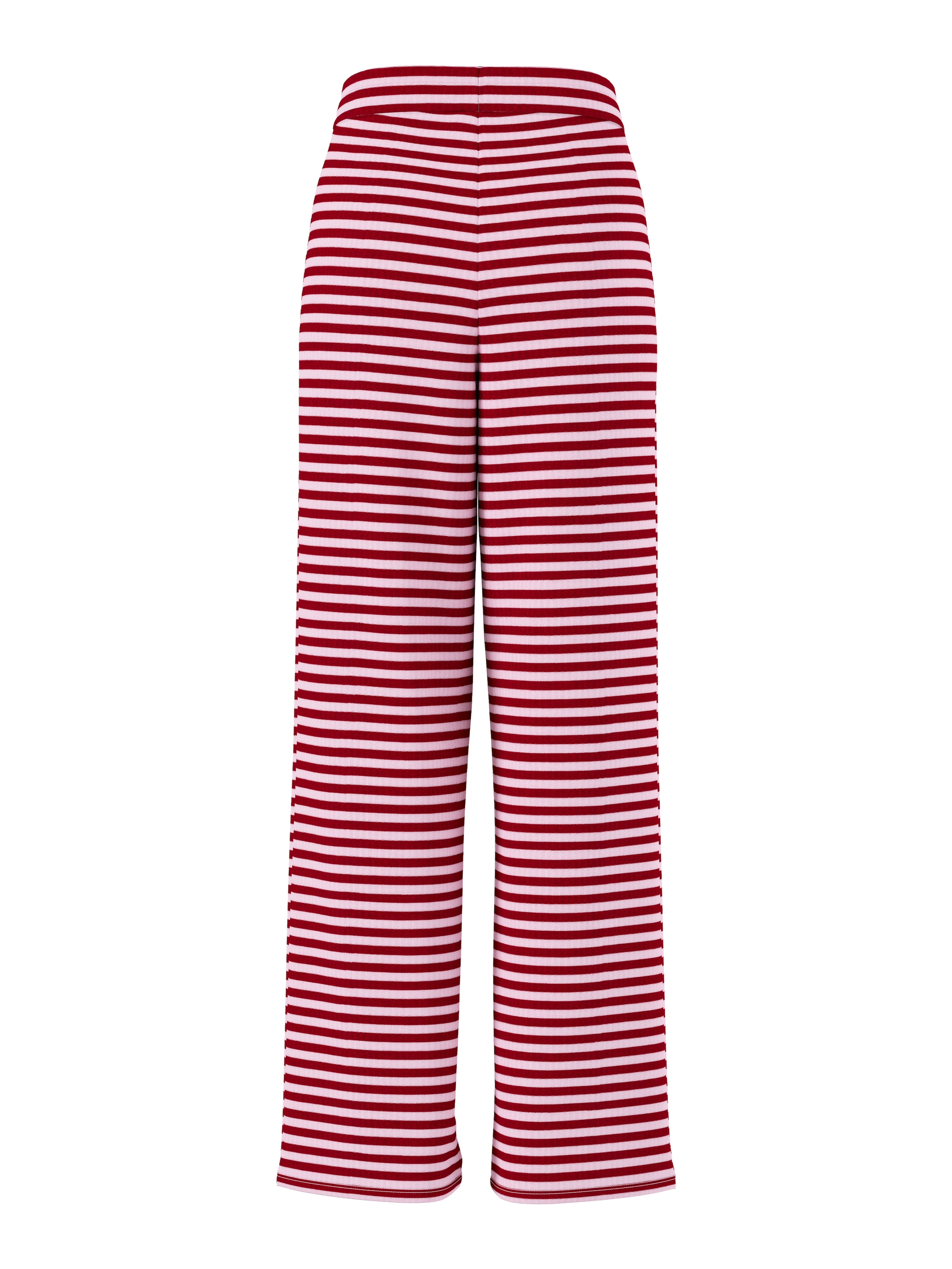 pieces Jerseyhose »PCLAYA MW WIDE PANTS JRS NOOS«  Materialmix, regular fit