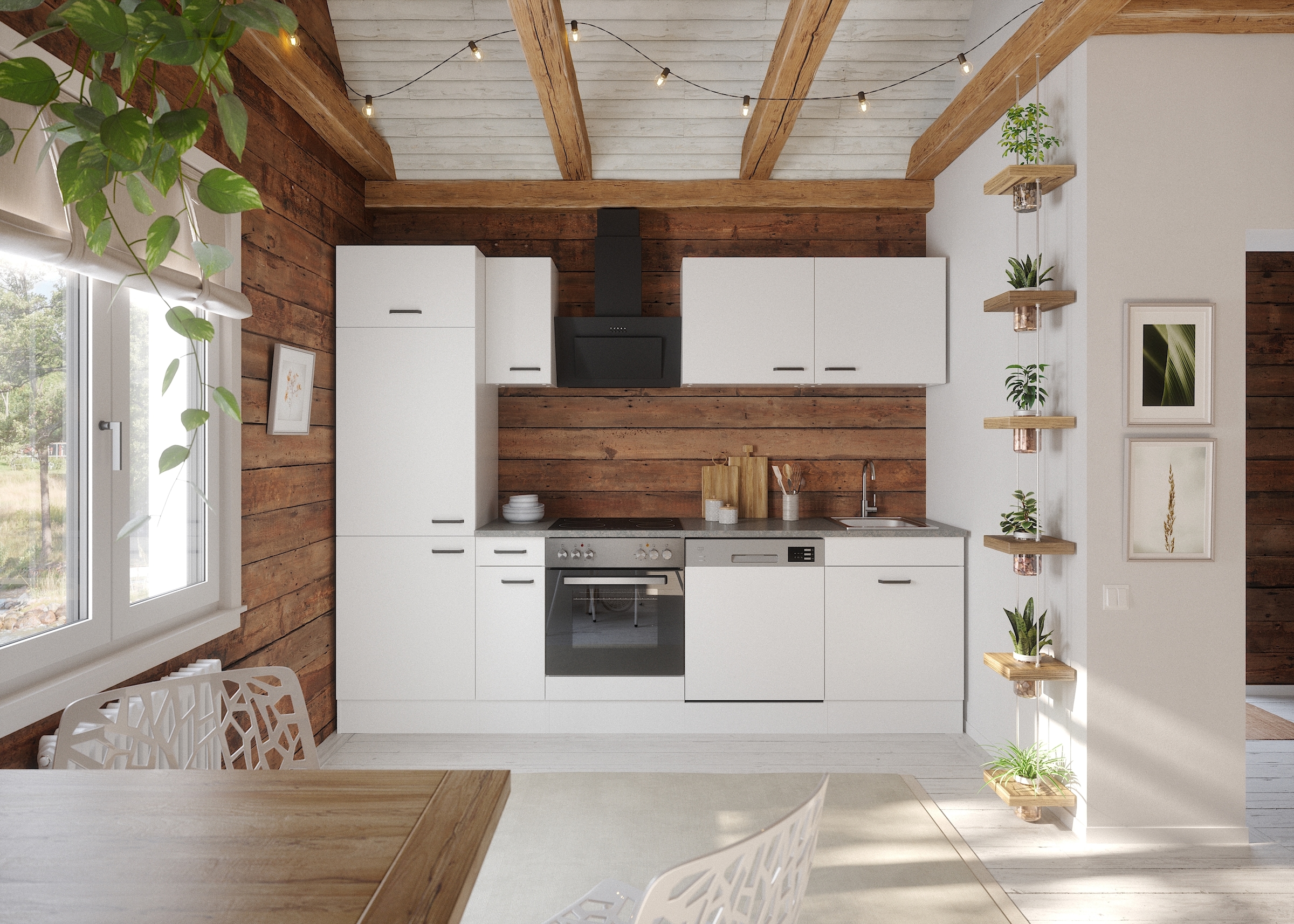 OPTIFIT Küchenzeile »OPTImulti« Breite 270 cm, wahlweise mit E-Geräten