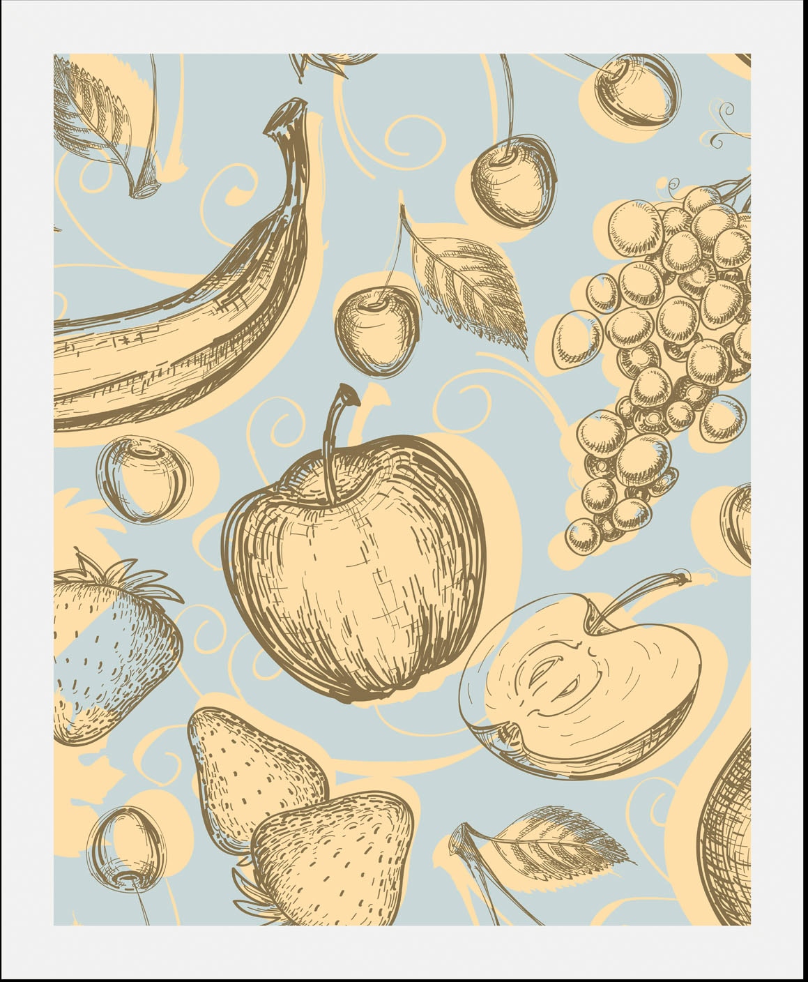queence Bild »Elijah«, Obst-Obst Bilder-Essen-Lebensmittel-Kunst, (1 St.), gerahmt