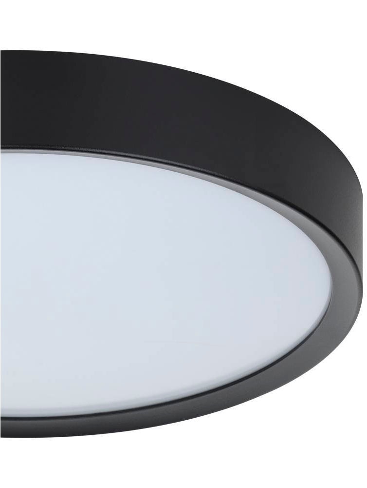 EGLO Deckenleuchte »MUSURITA Deckenlampe, Wohnzimmerlampe, schwarz, Stahl + Kunststoff«, 1 flammig, Leuchtmittel LED-Modul | LED wechselbar, LED Deckenlampe, Wohnzimmer, Schlafzimmer, Küche, Flur, modern, 34x6cm