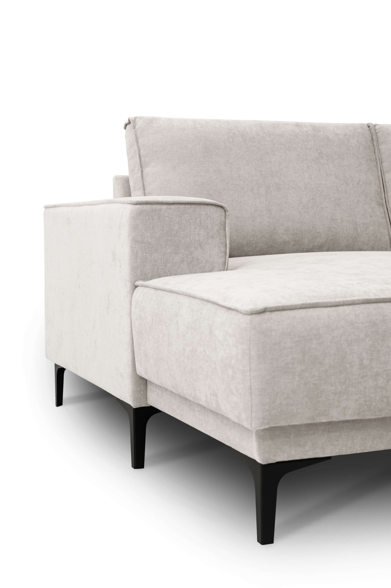 OTTO home Wohnlandschaft »OLAND U-Form, XXL, B: 342 cm, Skandi-Design« Skandi-Design in Struktur, Flachgewebe, Luxus-Microfaser, Boucle