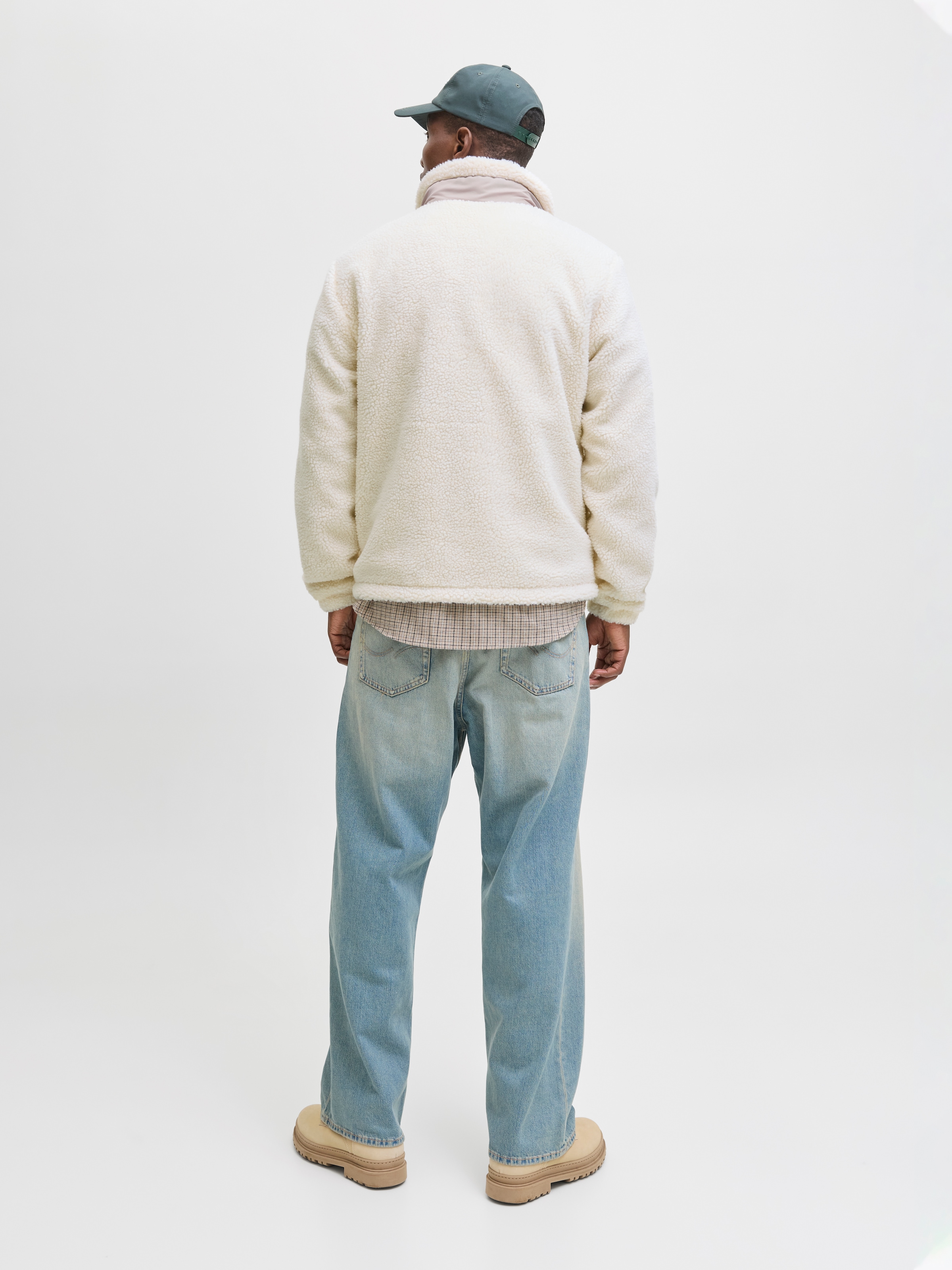 Jack & Jones Fleecejacke »JJESOHO TEDDY JACKET NOOS« ohne Kapuze
