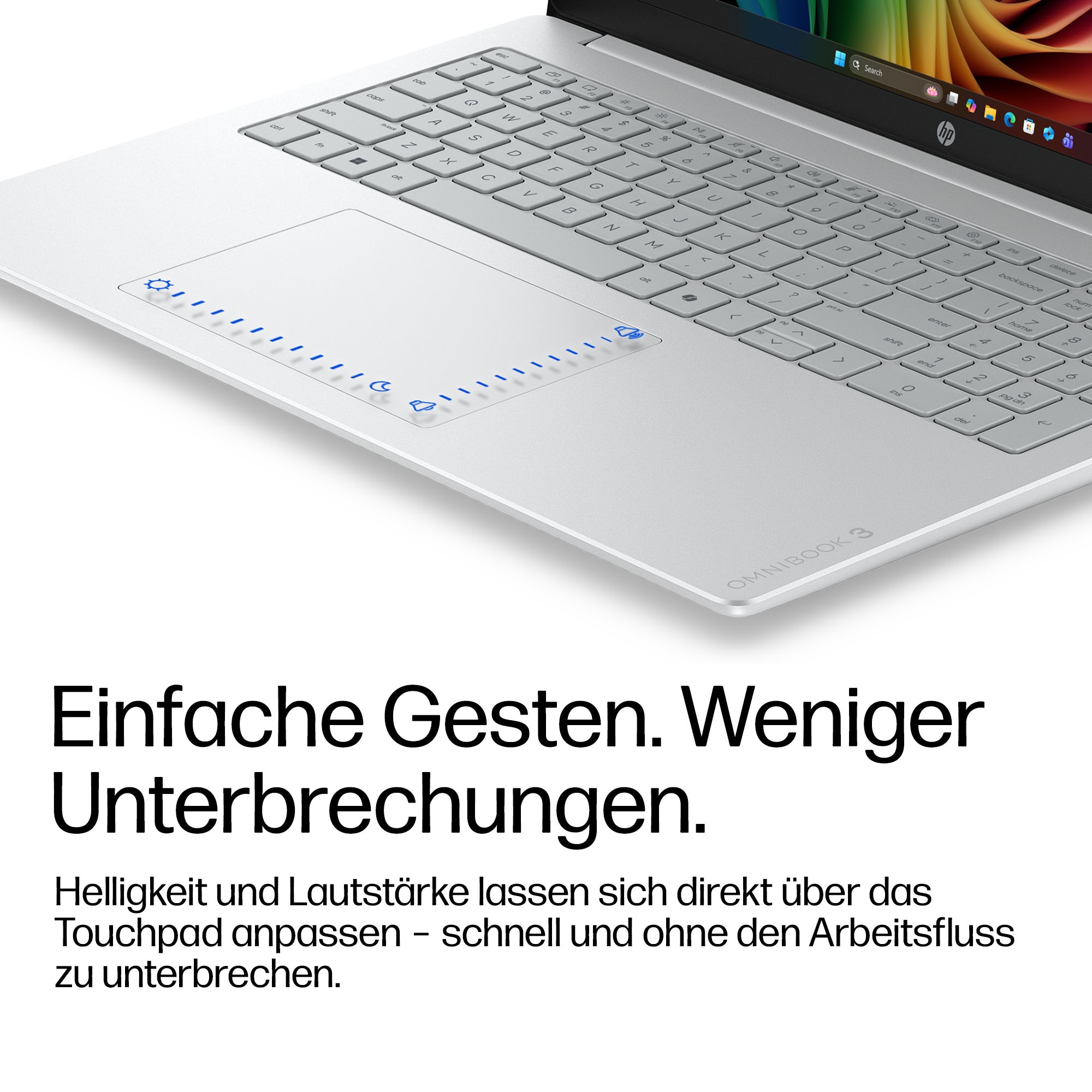 HP Notebook »OmniBook 3 16-bu0074ngx« 40,6 cm / 16 ″ Intel Ultra 7 Intel Graphics 512 GB SSD