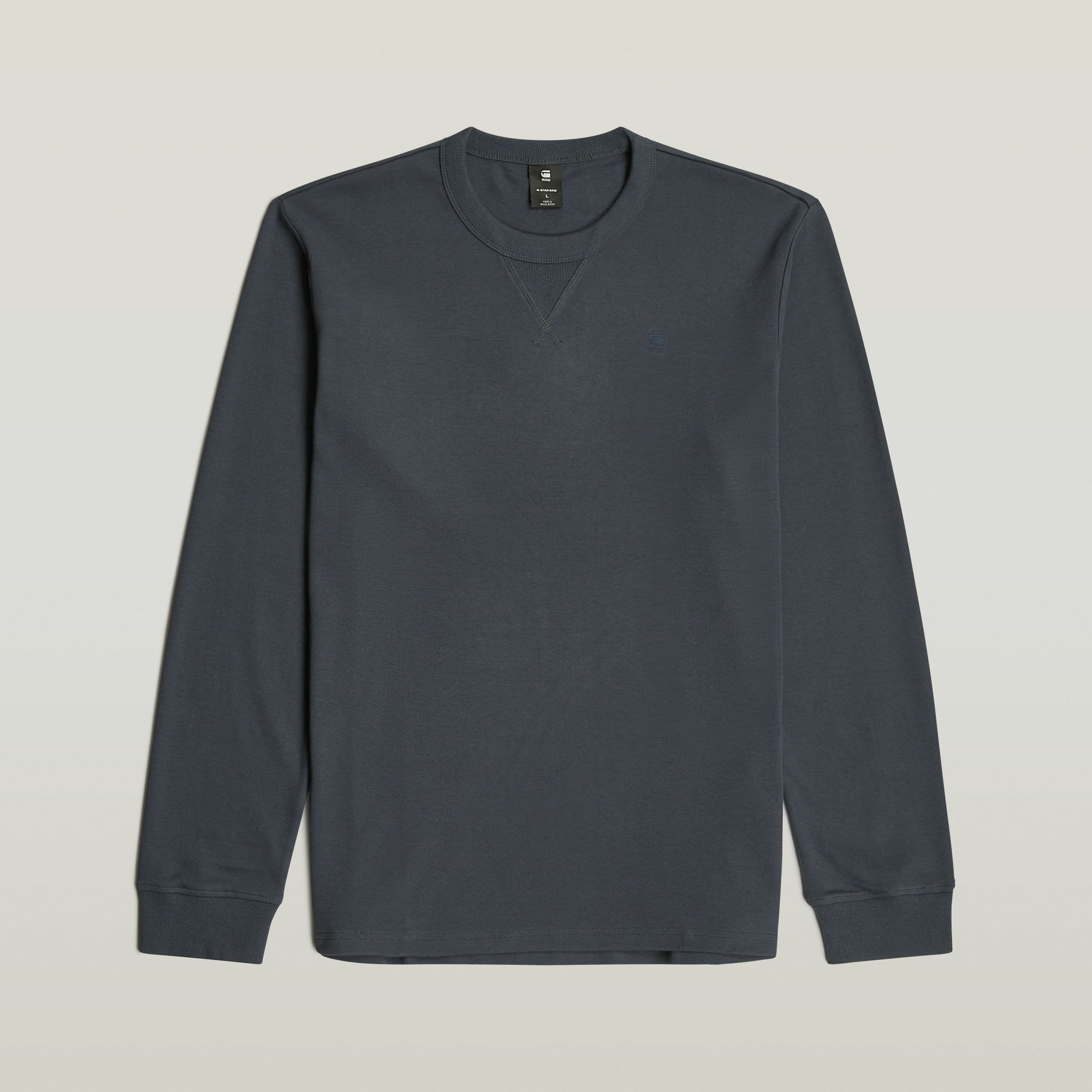 G-STAR Longsleeve »Nifous R«, mit geripptem Einsatz vorne