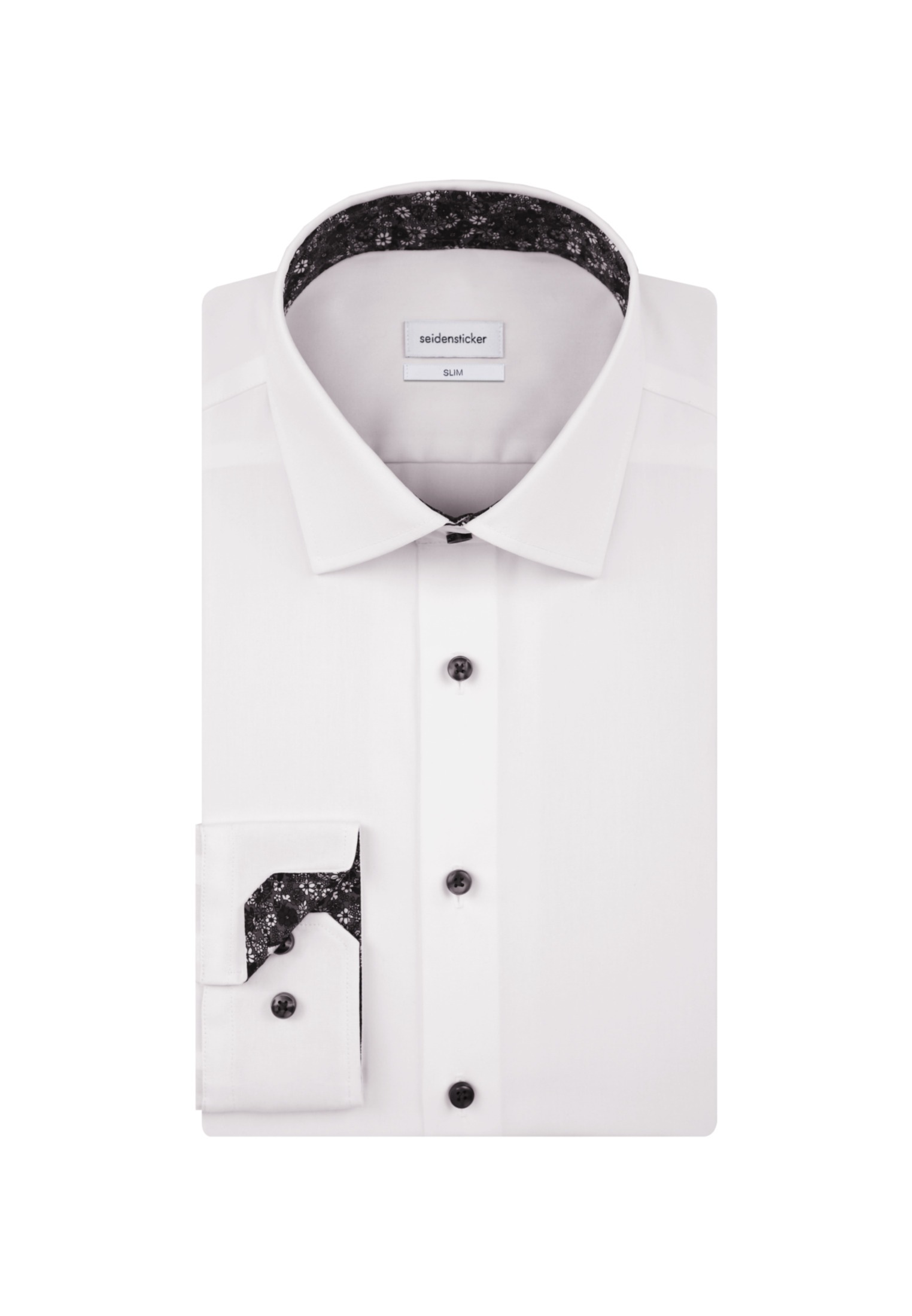seidensticker Businesshemd »Slim«, Slim Extra langer Arm Kentkragen Uni