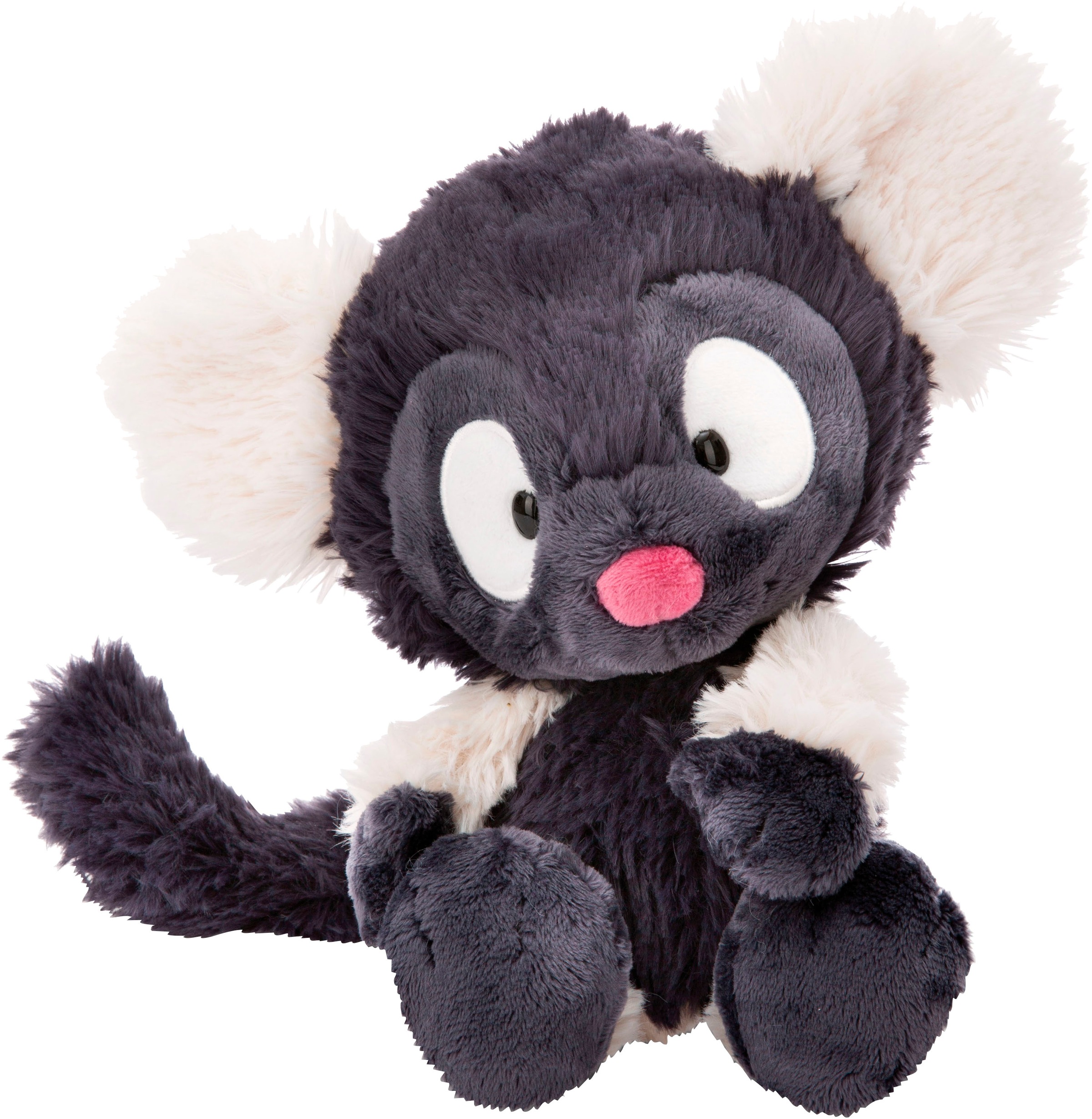 Nici Kuscheltier »Wild Friends GREEN, Lemur Ruffi, 25 cm«, schlenkernd, enthält recyceltes Material (Global Recycled Standard)