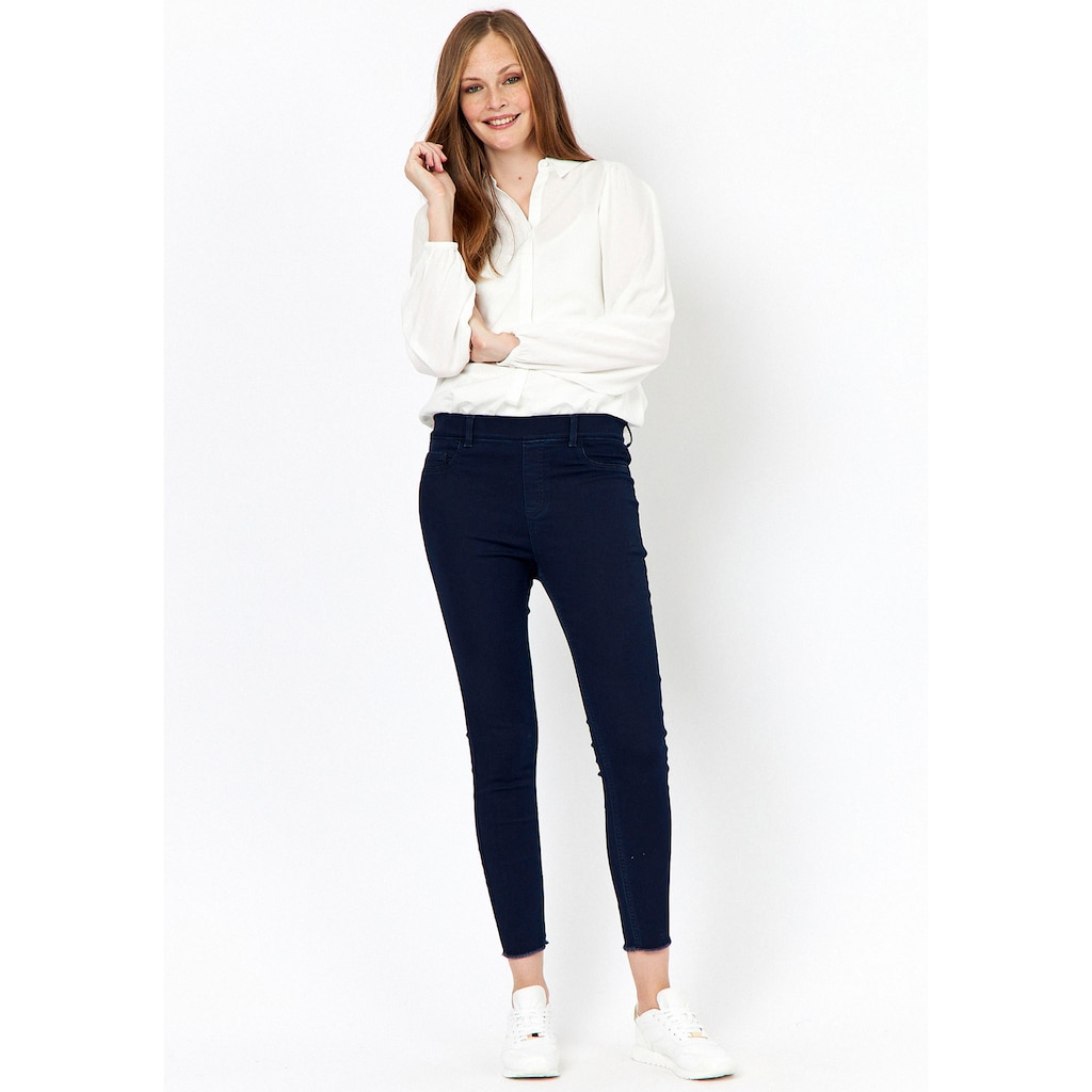 soyaconcept 7/8-Jeggings »SC-NADIRA1«, mit offener Saumkante