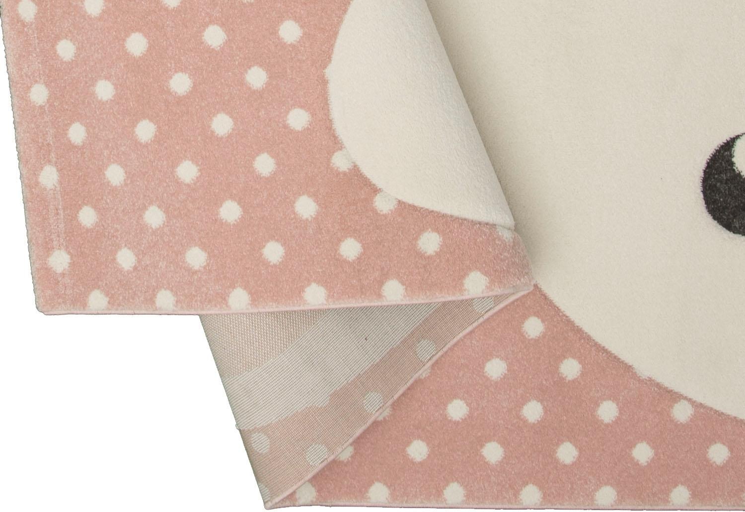 merinos Kinderteppich »Pastel Kids«, rechteckig, 13 mm Höhe, Hasen Motiv, handgearbeiteter Konturenschnitt, Kinderzimmer