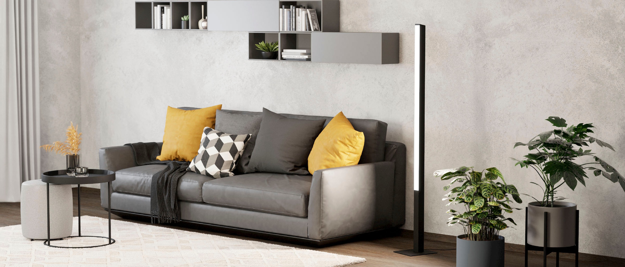 EGLO Stehlampe »SIMOLARIS-Z«,  in schwarz aus Alu, Stahl / inkl. LED fest integriert - 35 Watt