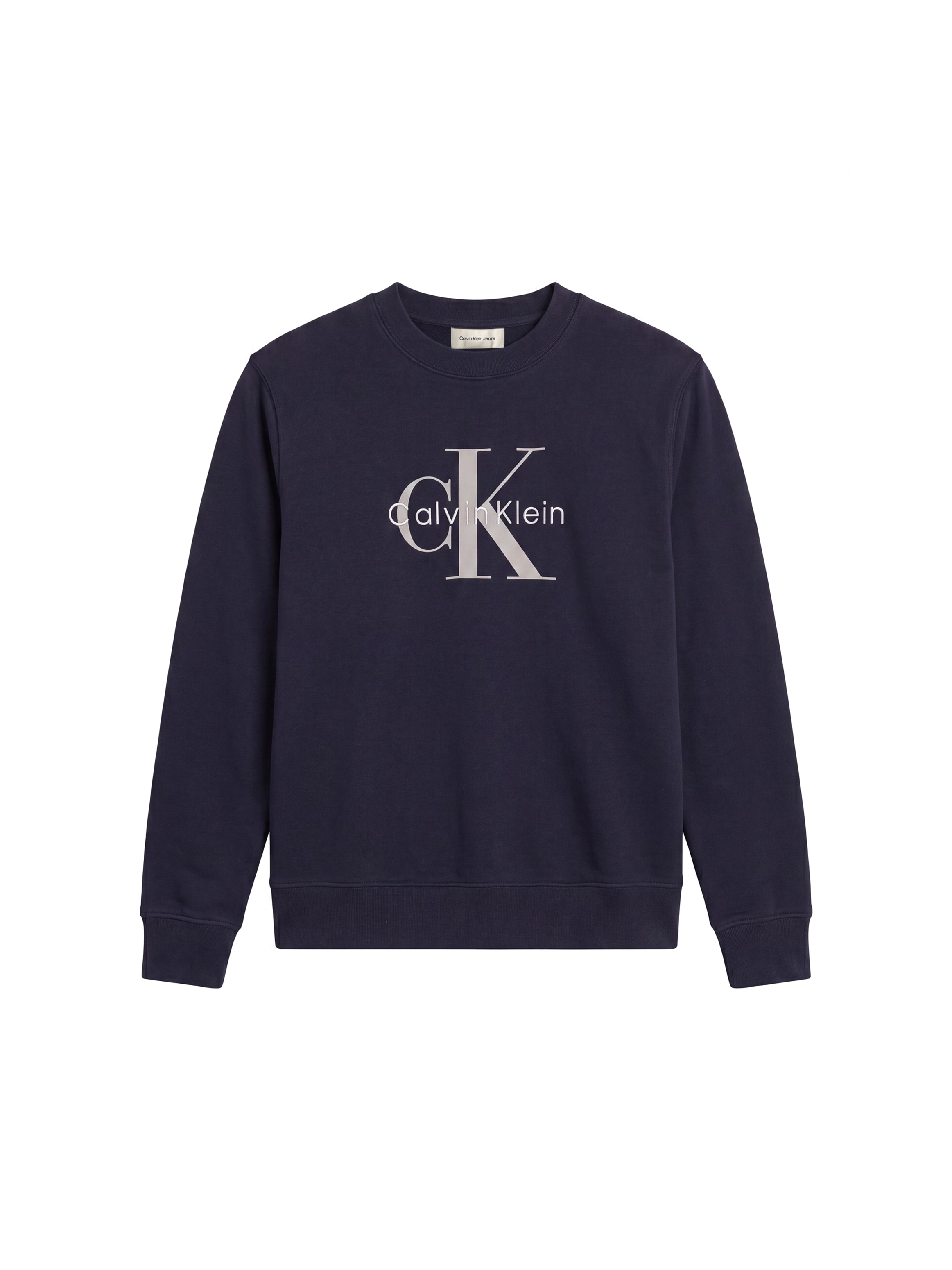 Calvin Klein Jeans Sweatshirt , Rundhalsausschnitt, Regular Fit, großer Logo-Print
