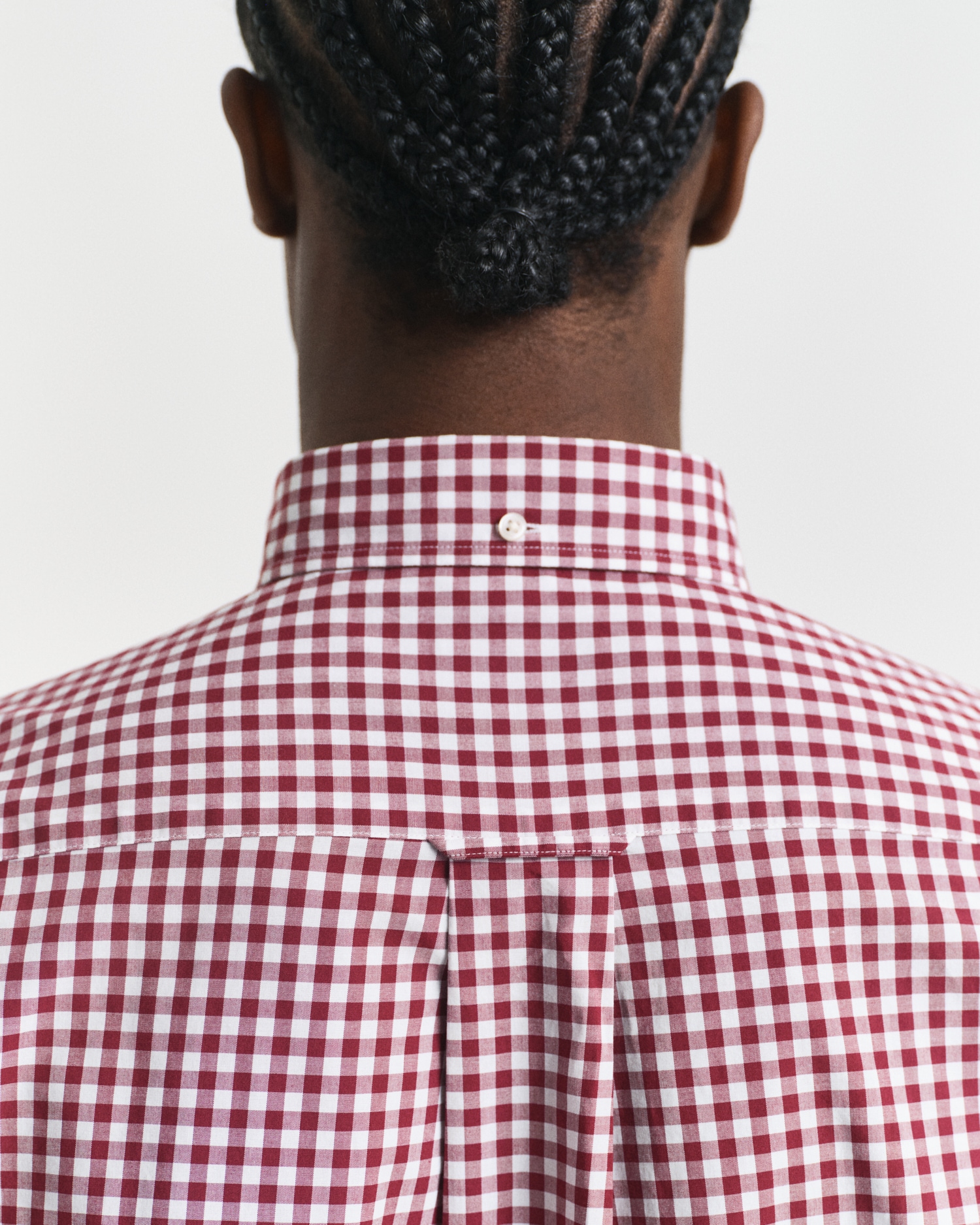 Gant Langarmhemd »REG POPLIN GINGHAM SHIRT« mit Logostickerei auf der Brust