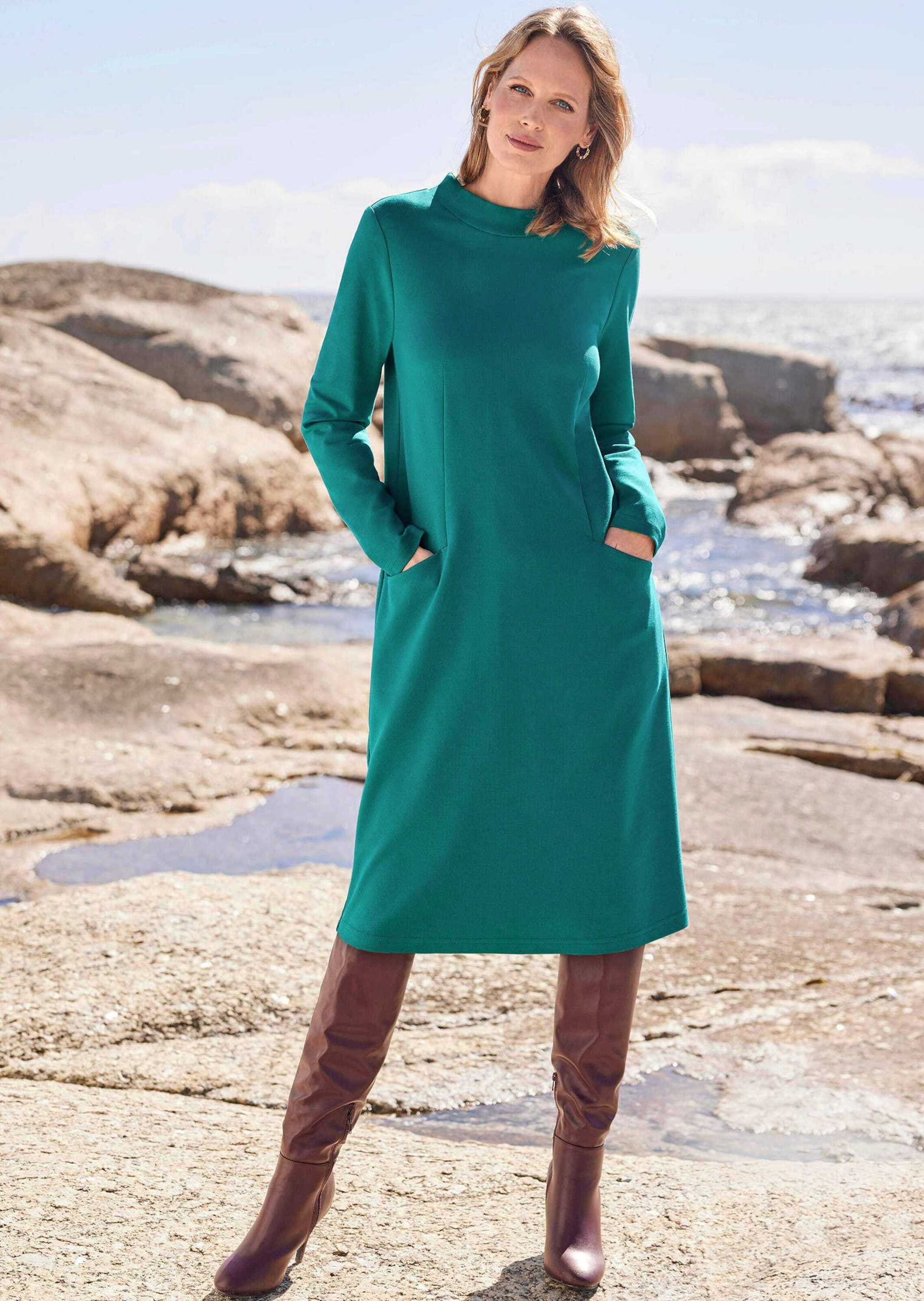 GOLDNER Jerseykleid »Kurzgröße Jerseykleid« Eingrifftaschen Sonstige
