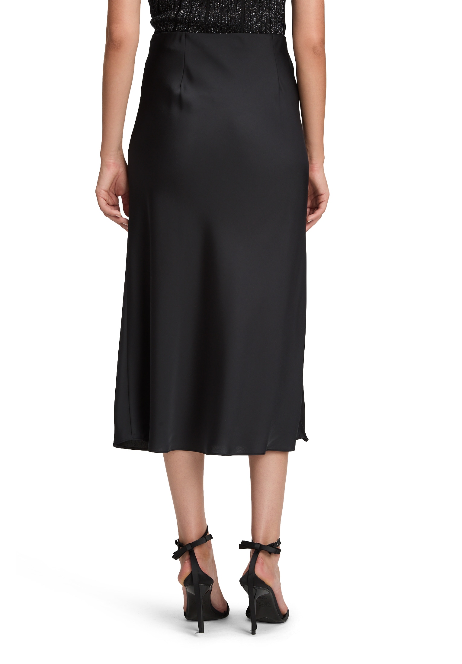 Betty&Co Satinrock »Satinrock mit elastischem Bund«