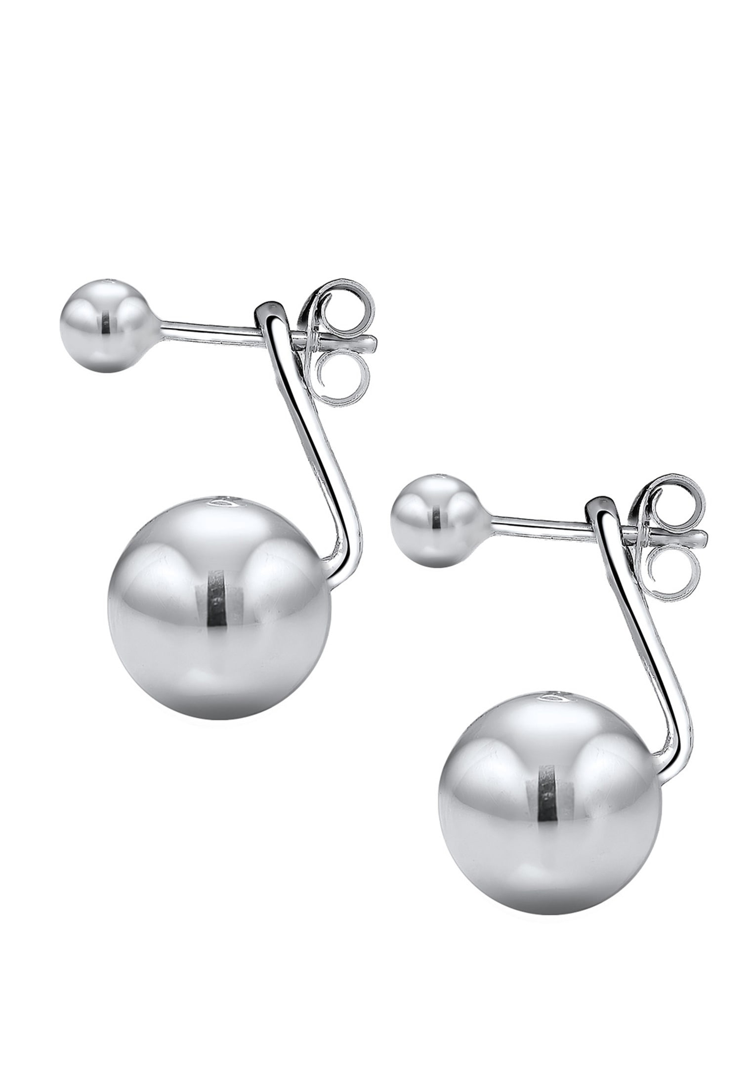 Elli Paar Ohrstecker »Ohrringe Front-Back Basic Trend Kugeln 925 Silber«