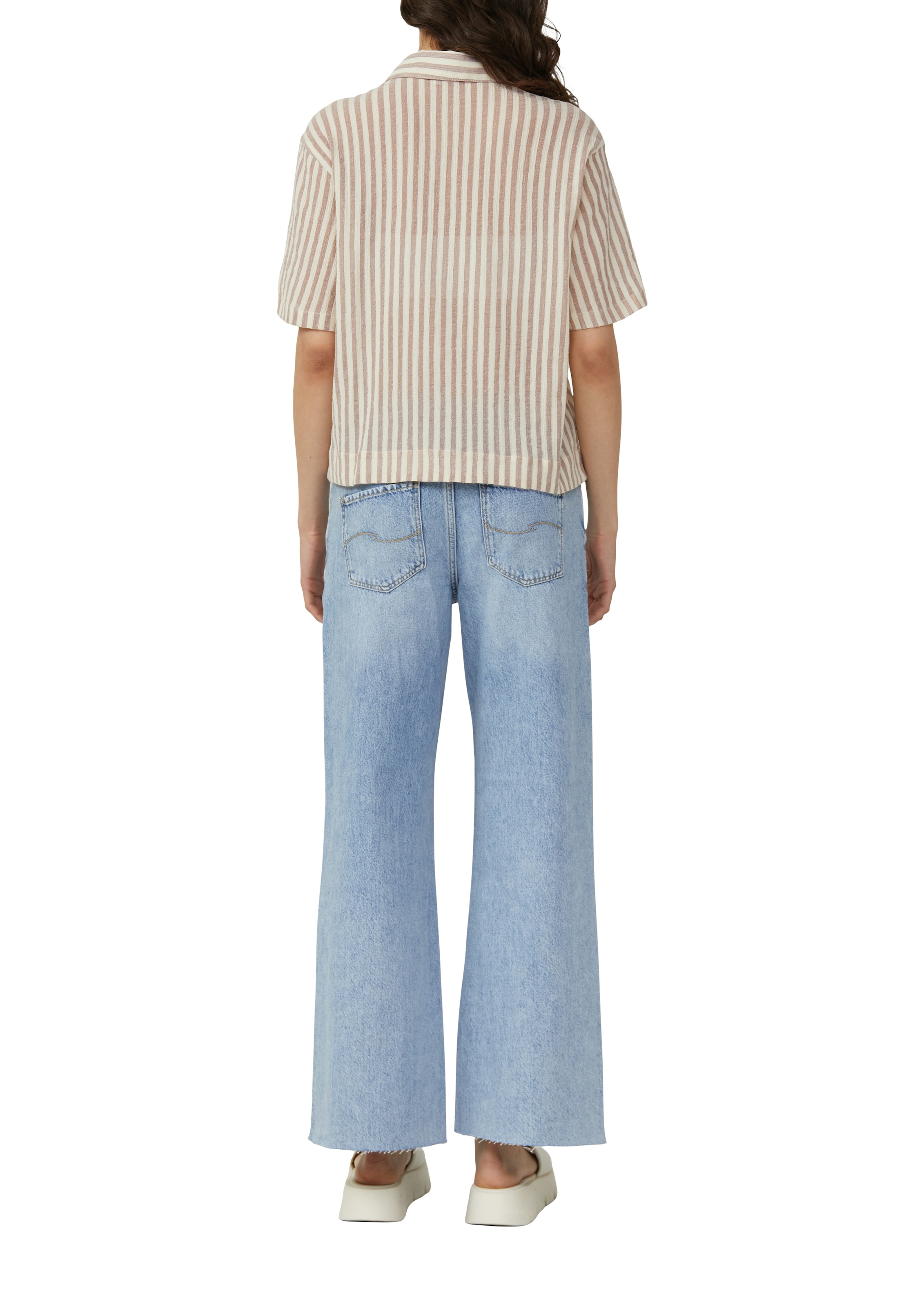 QS Hemdbluse mit Streifen Muster