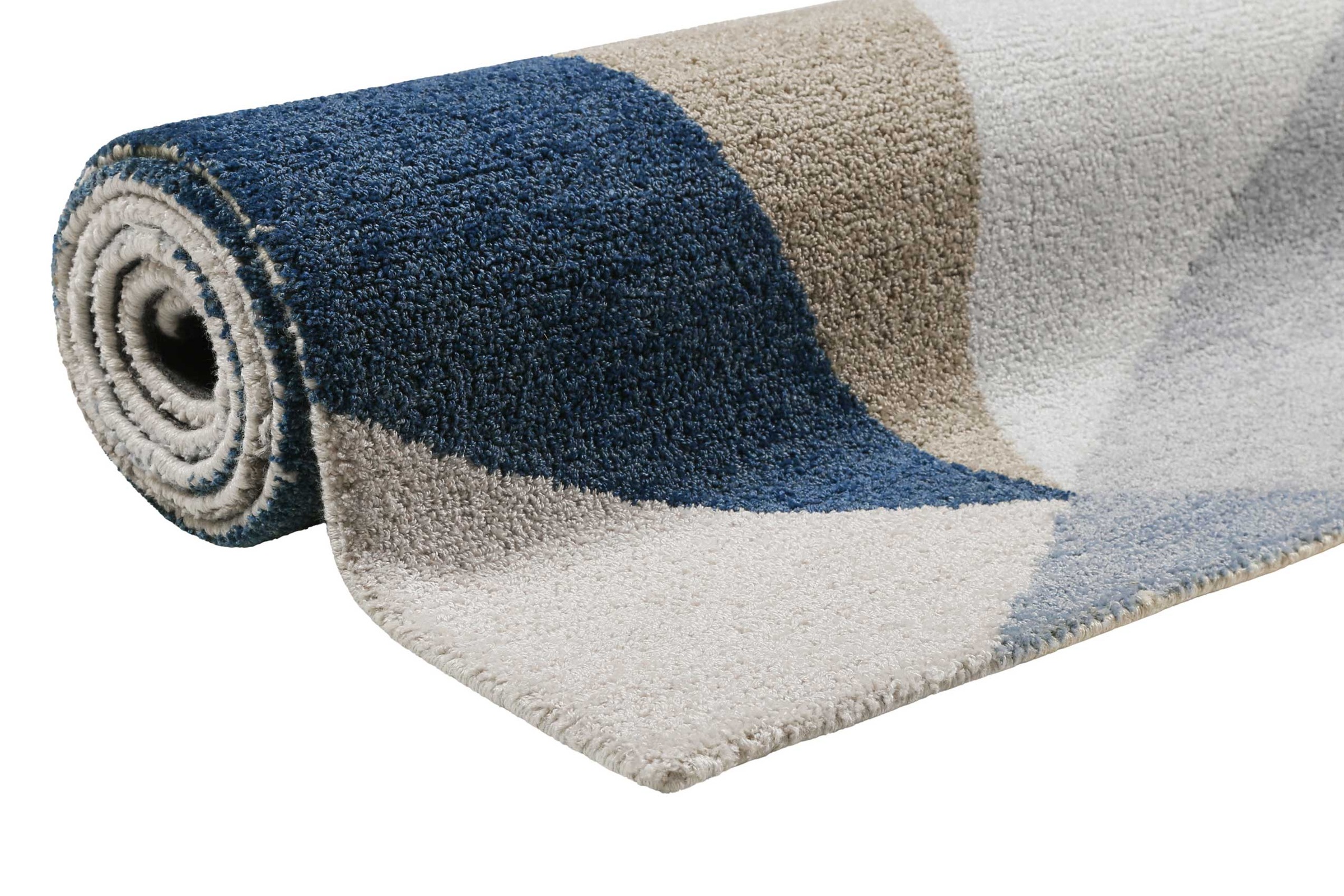 Wecon home Teppich »Next Time 2.0«, rechteckig, 8 mm Höhe, modern, handgefertigt, geometrisches Design für Wohn-, Schlafzimmer