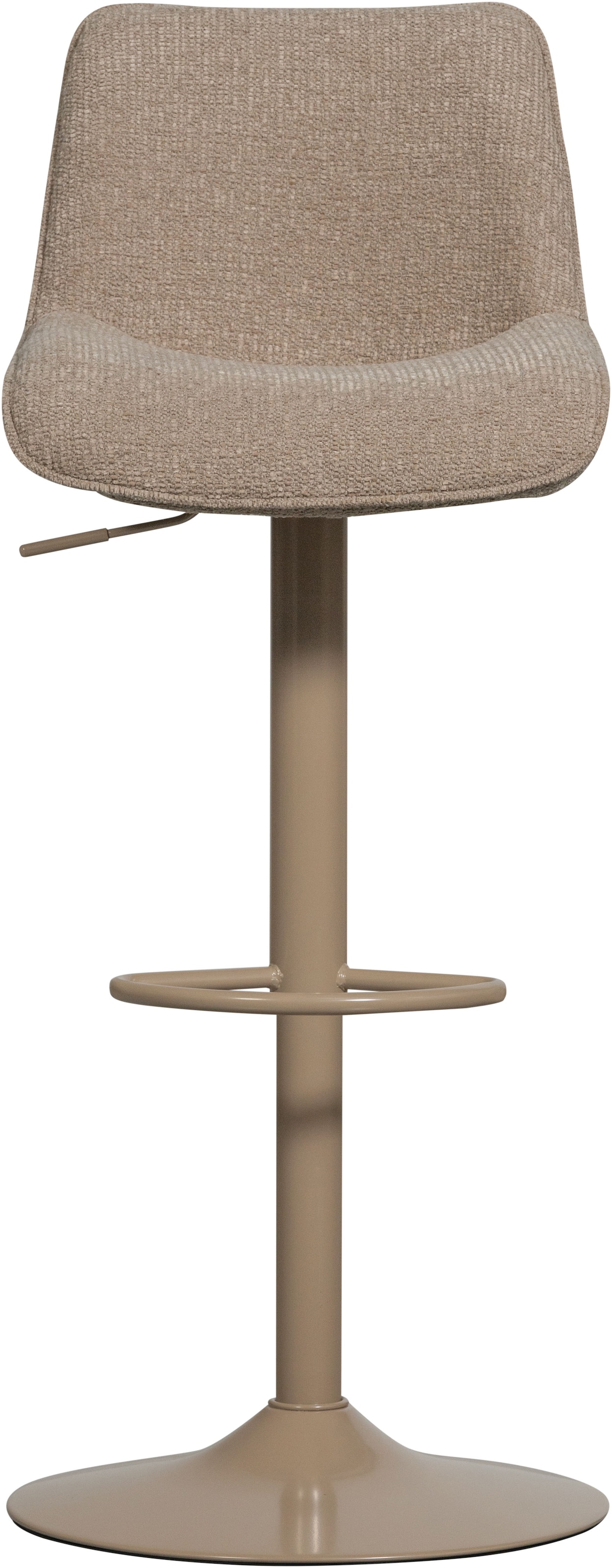 WOOOD Barhocker »Marten höhenverstellbar und drehbar mit Metallgestell 45 x 50 x 110 cm« Gewebter Bezug, Sehr hohe Verschleißfestigkeit, Tragkraft 120 kg