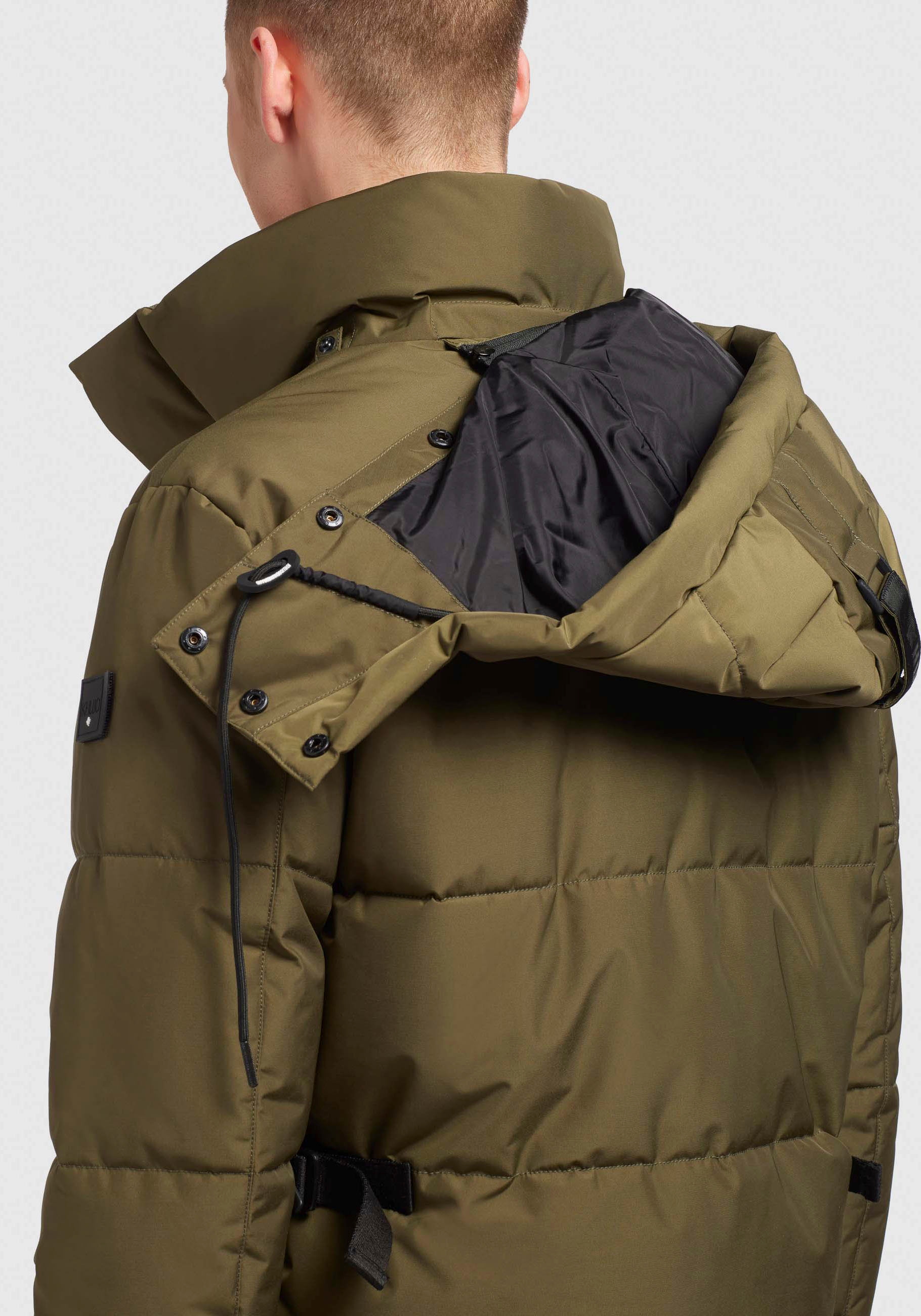 khujo Steppjacke »KIRC«, mit Kapuze, Abnehmbare Kapuze mit Kordelzug