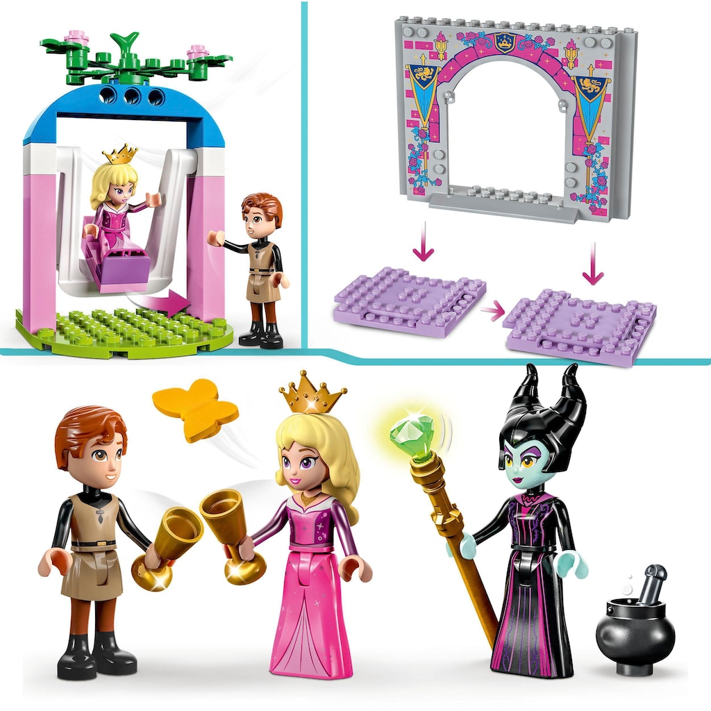 LEGO® Konstruktionsspielsteine »Auroras Schloss (43211), LEGO® Disney«, (187 St.)