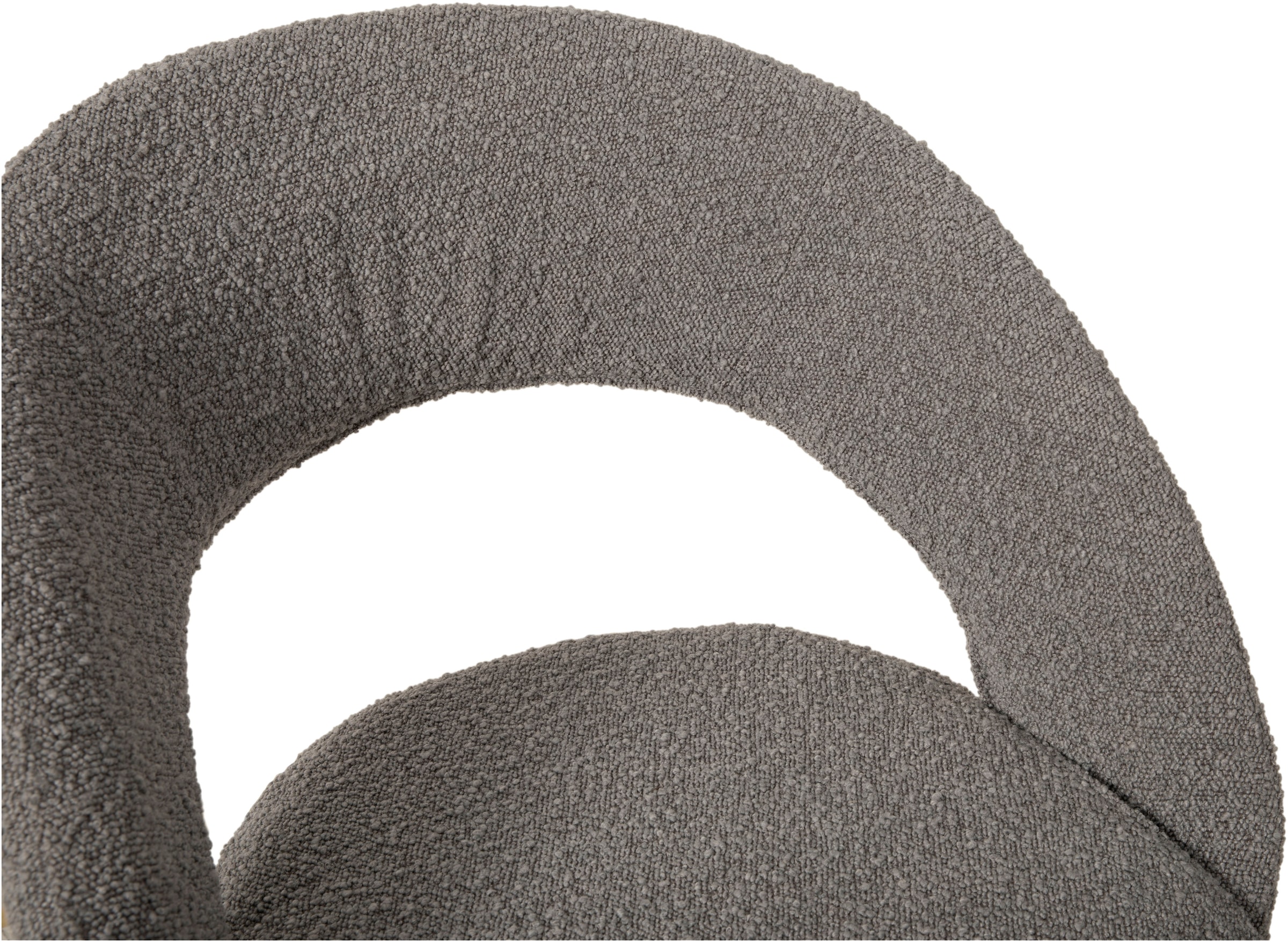 OMG Design Esszimmerstuhl »Marley« (Set) 1 Stk.mit modernem Cut-Out, Bouclé Bezug