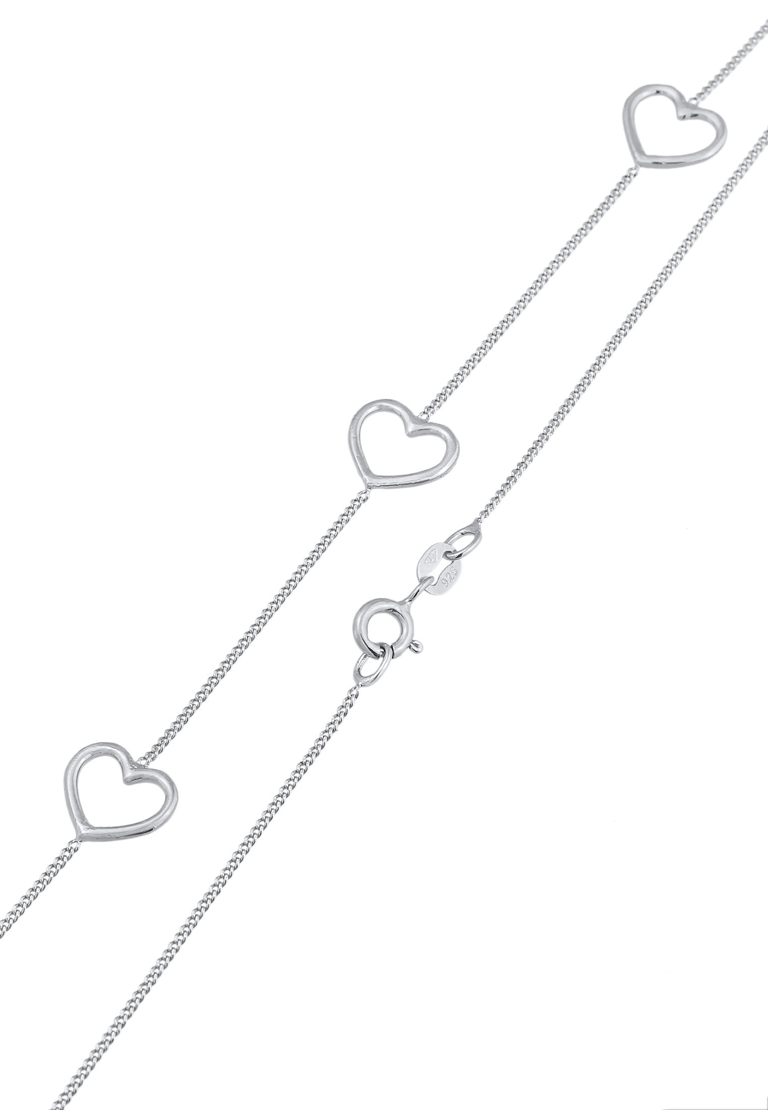 Elli Kette mit Anhänger »Halskette Herz Liebe Love 925 Silber«
