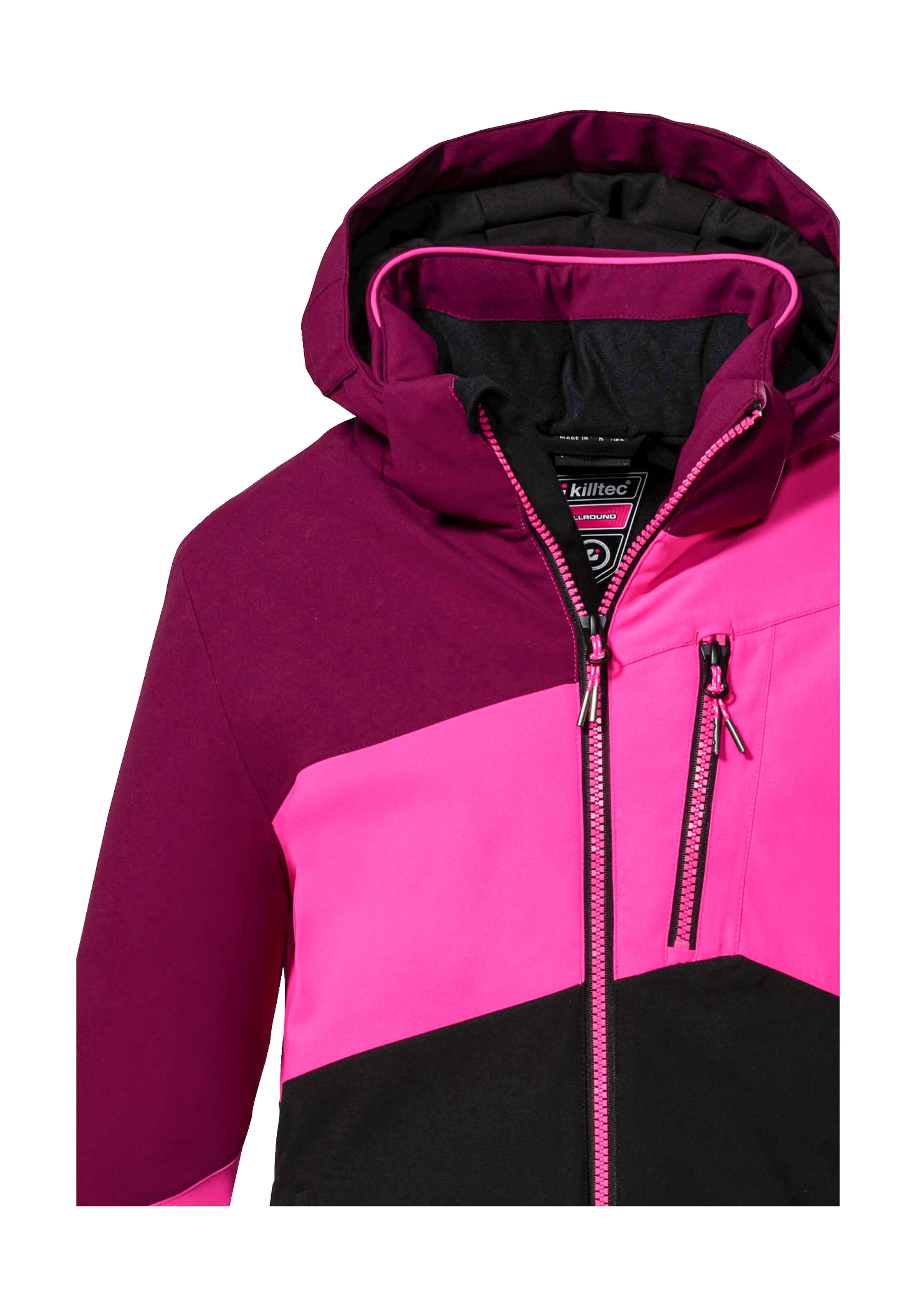 Killtec Skijacke »KSW 166 GRLS SKI JCKT« Atmungsaktive, wasser- und winddichte Skijacke mit abnehmbarer Kapuze