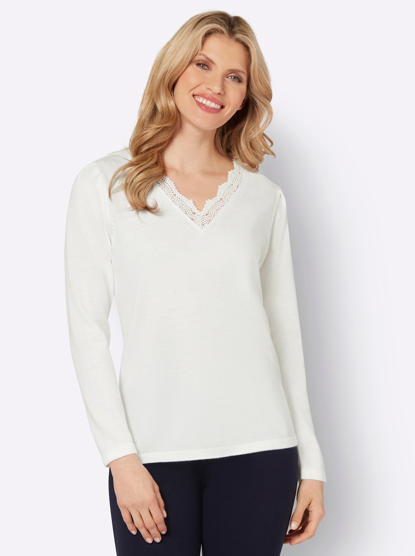 Classic Basics V-Ausschnitt-Pullover »V-Pullover«