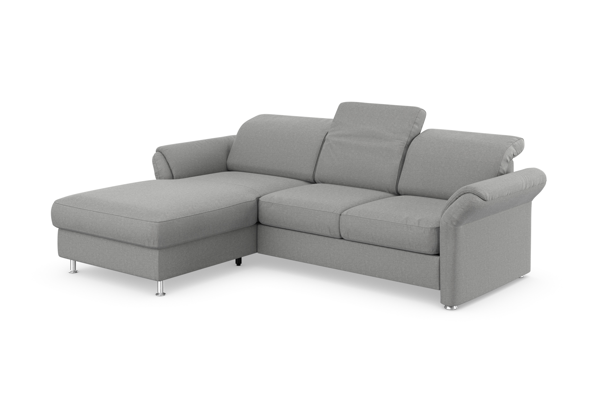 sit&more Ecksofa »Apulia L-Form«, wahlweise Bettfunktion, Bettkasten und Kopf- und Armteilverstellung