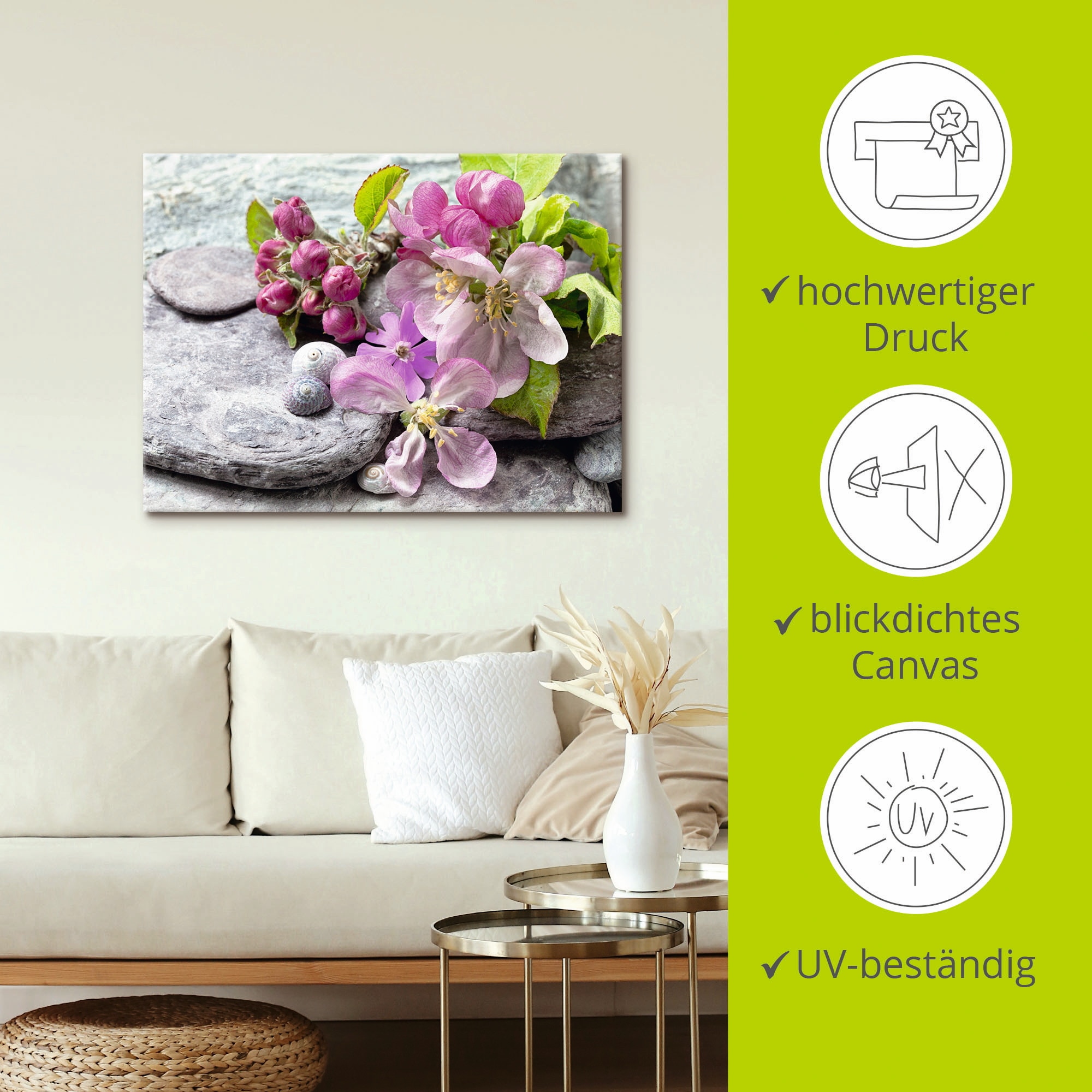 Artland Wandbild »Apfelblüten« 1 Stk. tlg. als Leinwandbild, Poster, Wandaufkleber in verschied. Größen