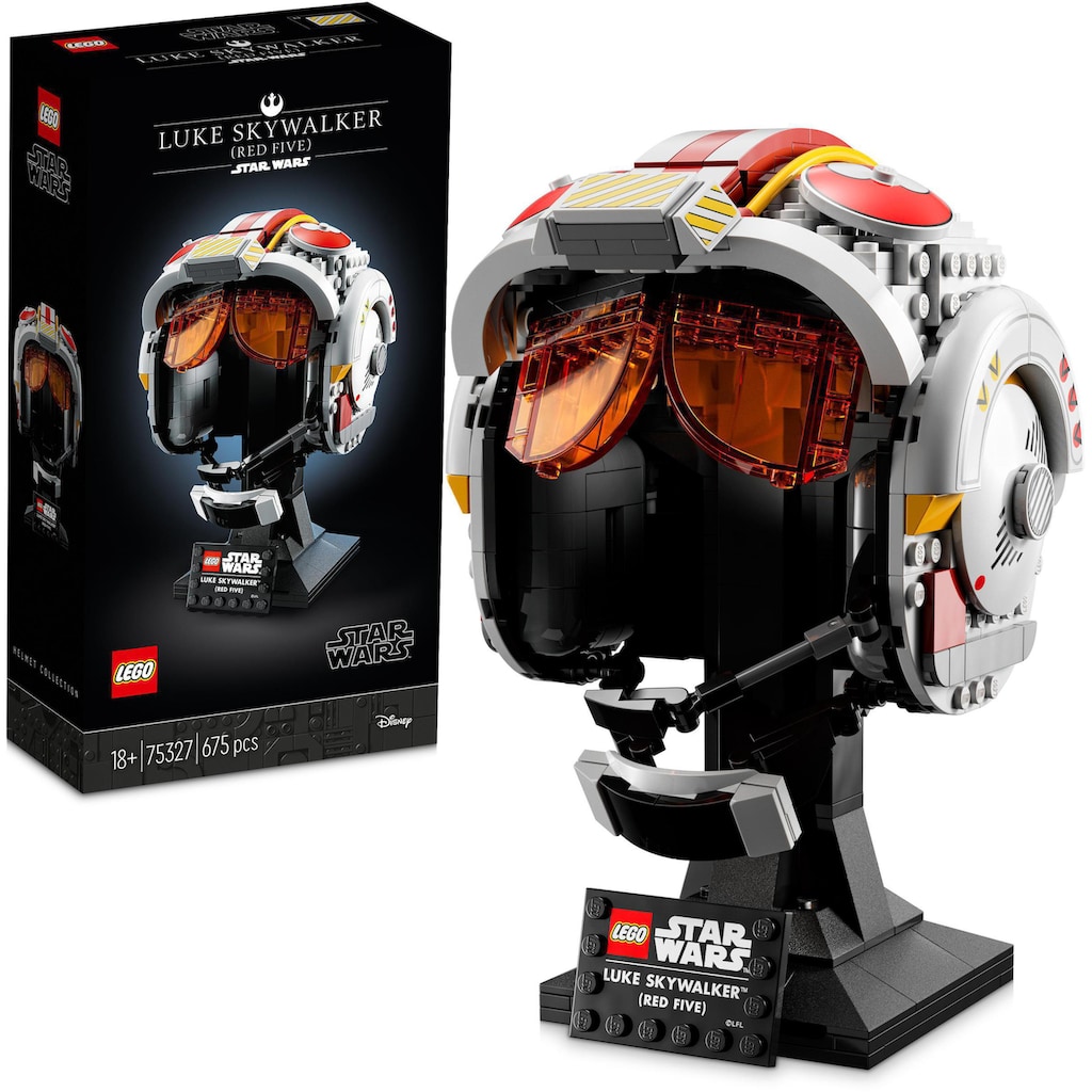 LEGO® Konstruktionsspielsteine »Helm von Luke Skywalker™ (Rot Fünf) (75327), LEGO® Star Wars™«, (675 St.)