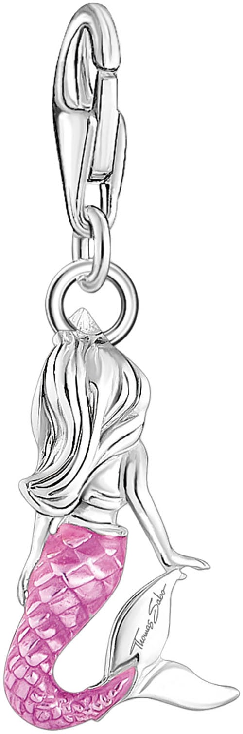 THOMAS SABO Charm-Einhänger »kleine Meerjungfrau, 2167-914-7«, mit Korund (synth.)