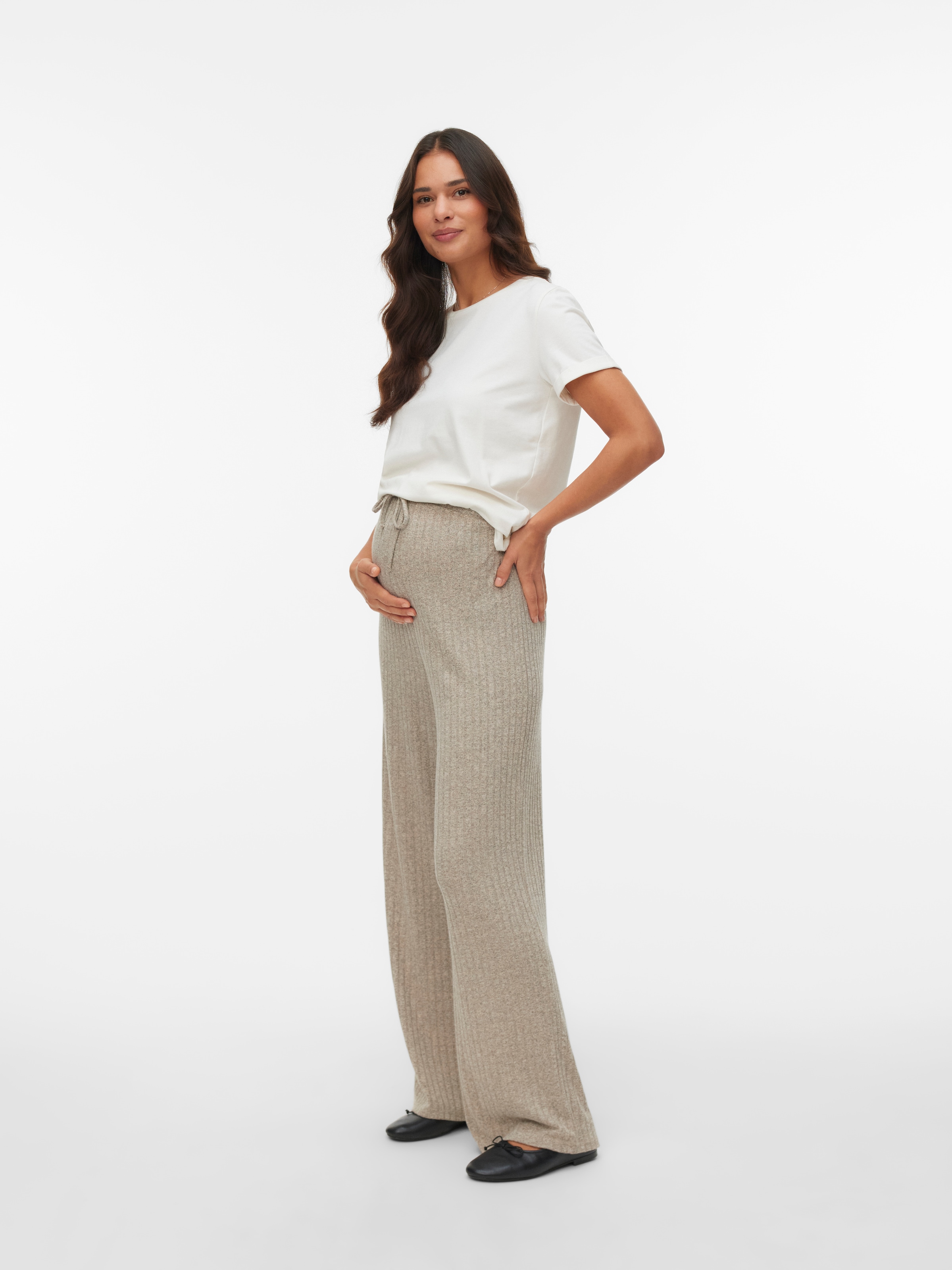 Mamalicious Umstandshose »MLPAMMIE WIDE JRS PANTS HW NOOS«