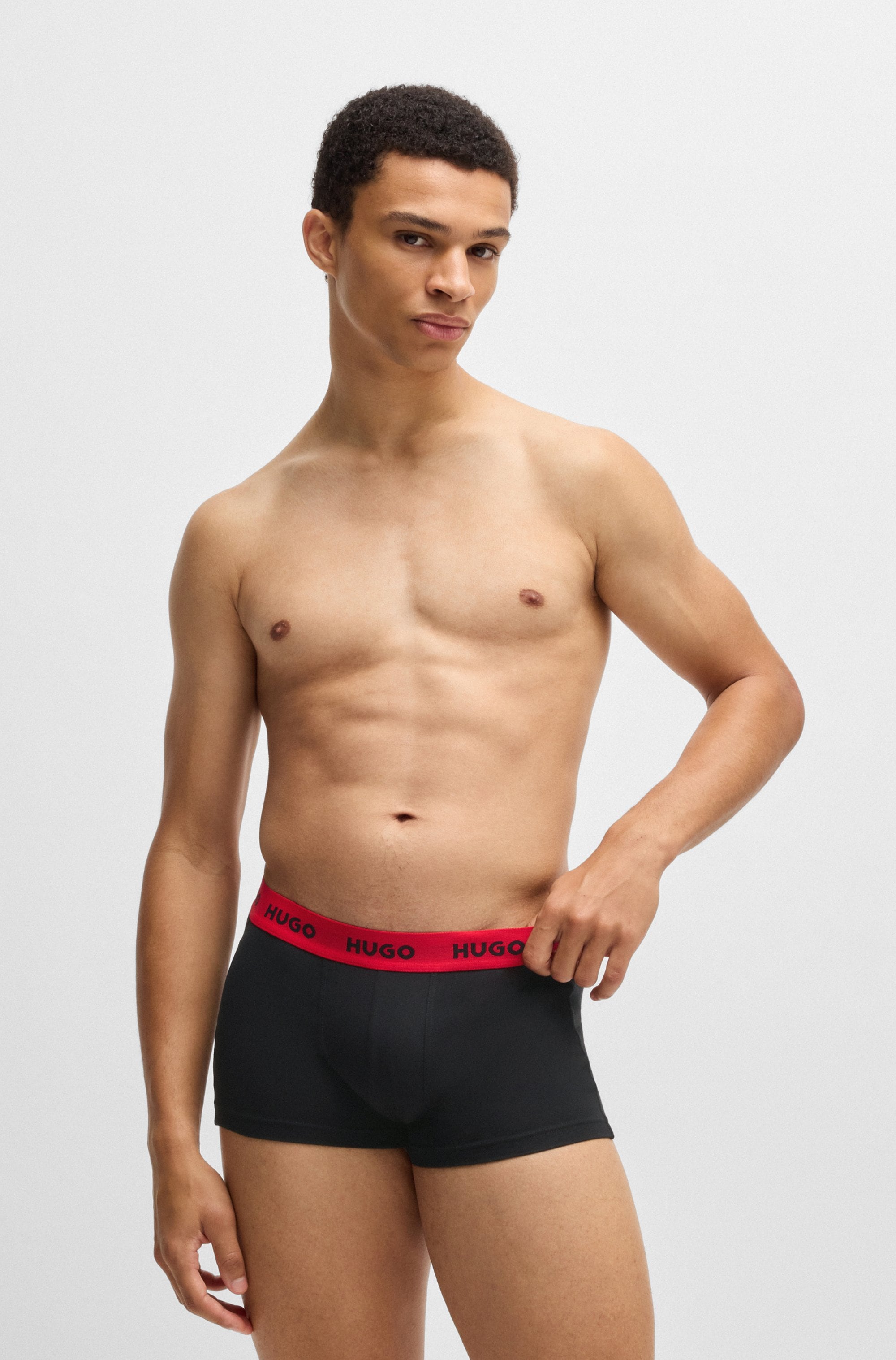 HUGO Underwear Trunk »TRUNK TRIPLET PACK«, (Packung, 3 St.), mit Logoschriftzug auf dem Bund