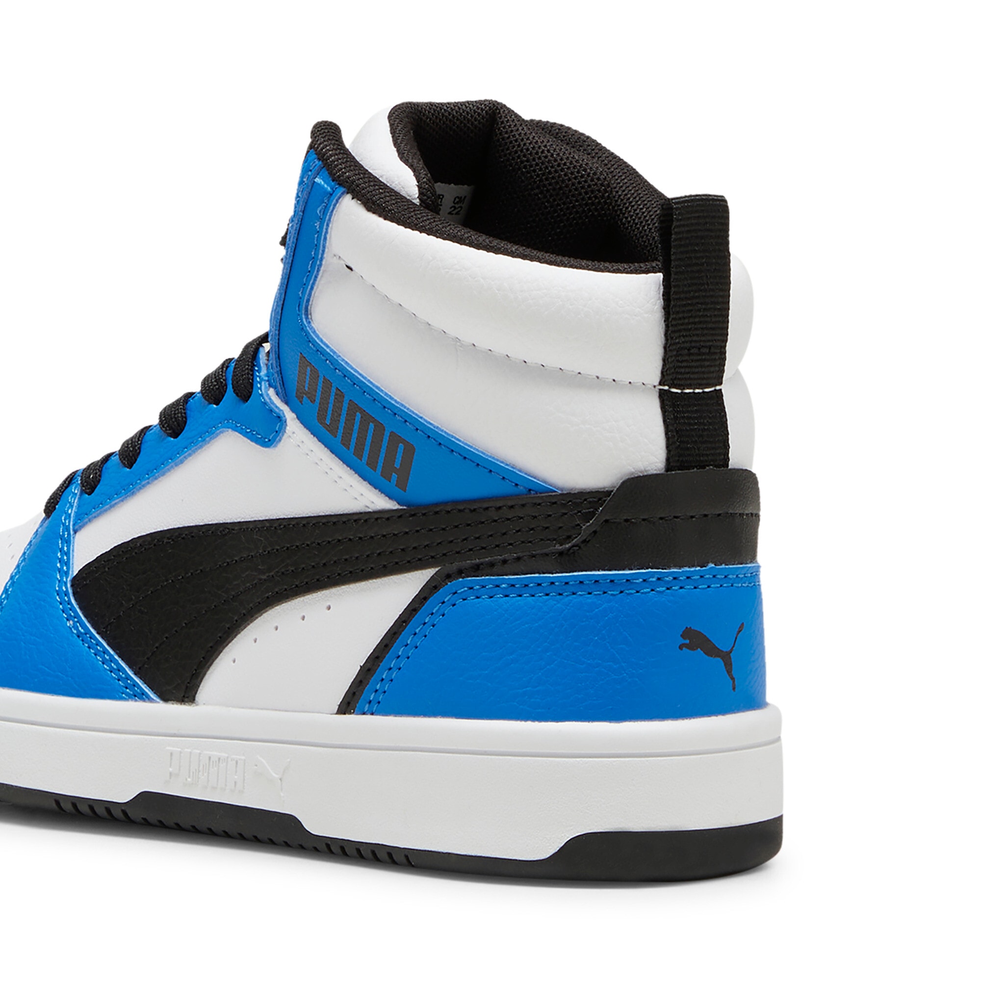 PUMA Sneaker »REBOUND V6 MID JR«  knöchelhoch, retro-inspiriertes Design, mit SOFTFOAM+ Dämpfung