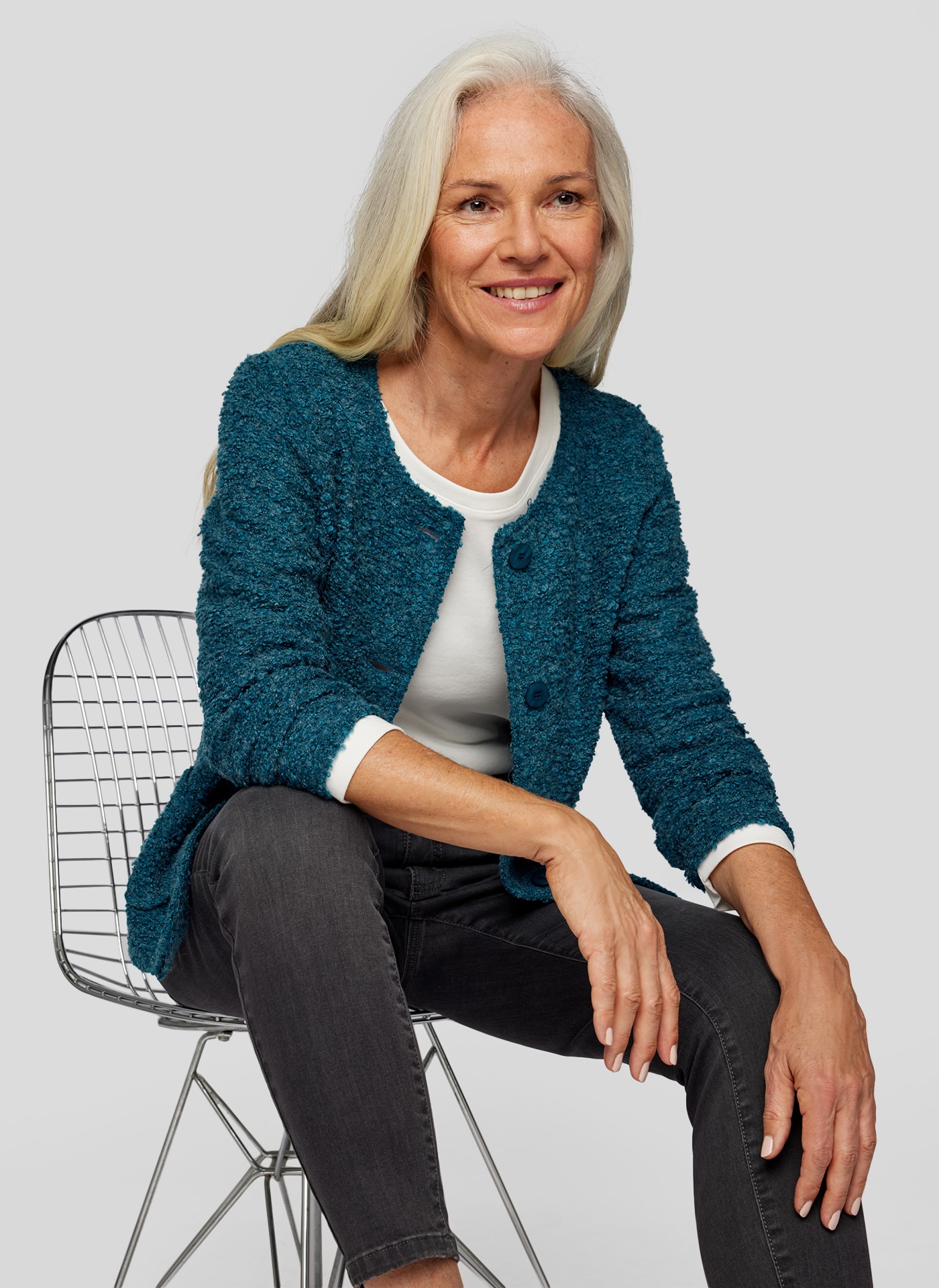 Rabe Strickjacke mit Taschen