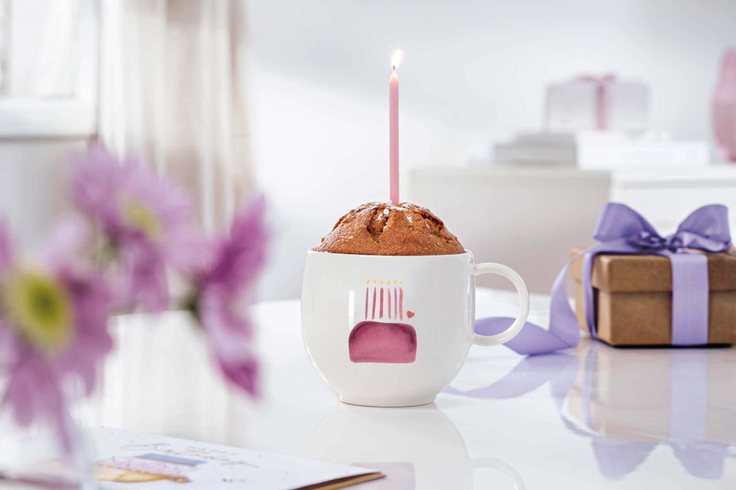 Villeroy & Boch Becher »Henkelbecher Happy Birthday With Love 290 ml weiß-rot«