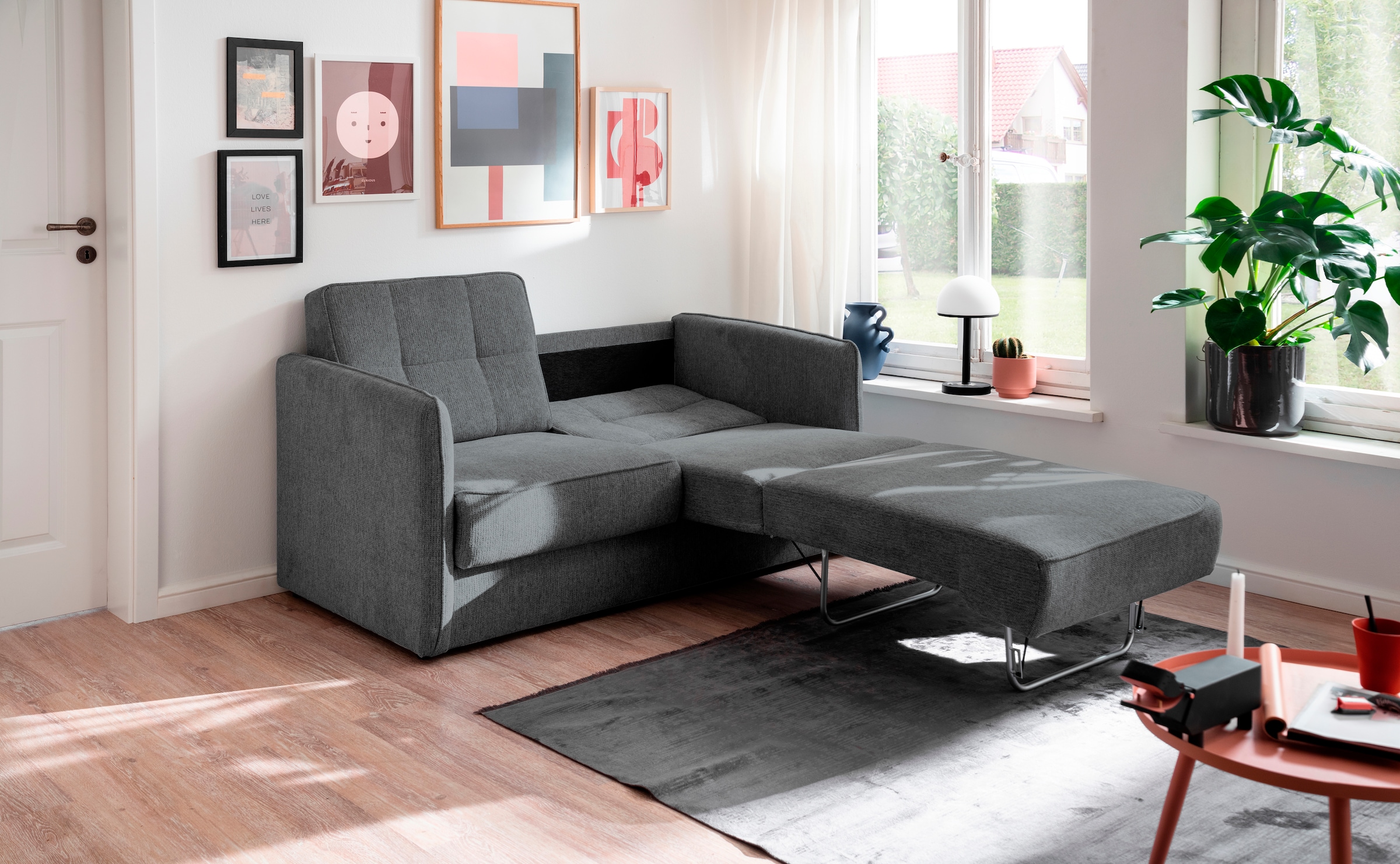 INOSIGN Schlafsofa »Milano«, zwei einzeln ausziehbare Liegefunktionen